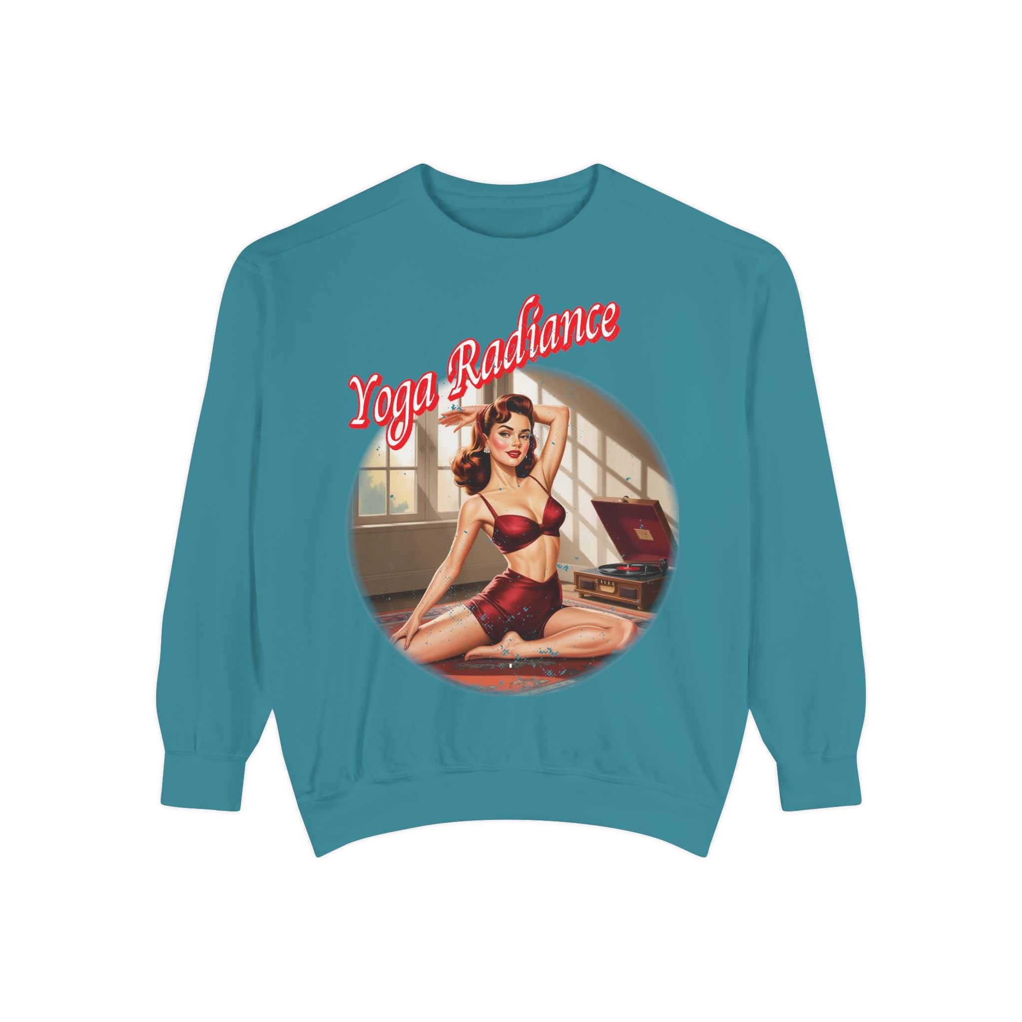 Yoga Radiance Vintage Pin-Up Sweatshirt