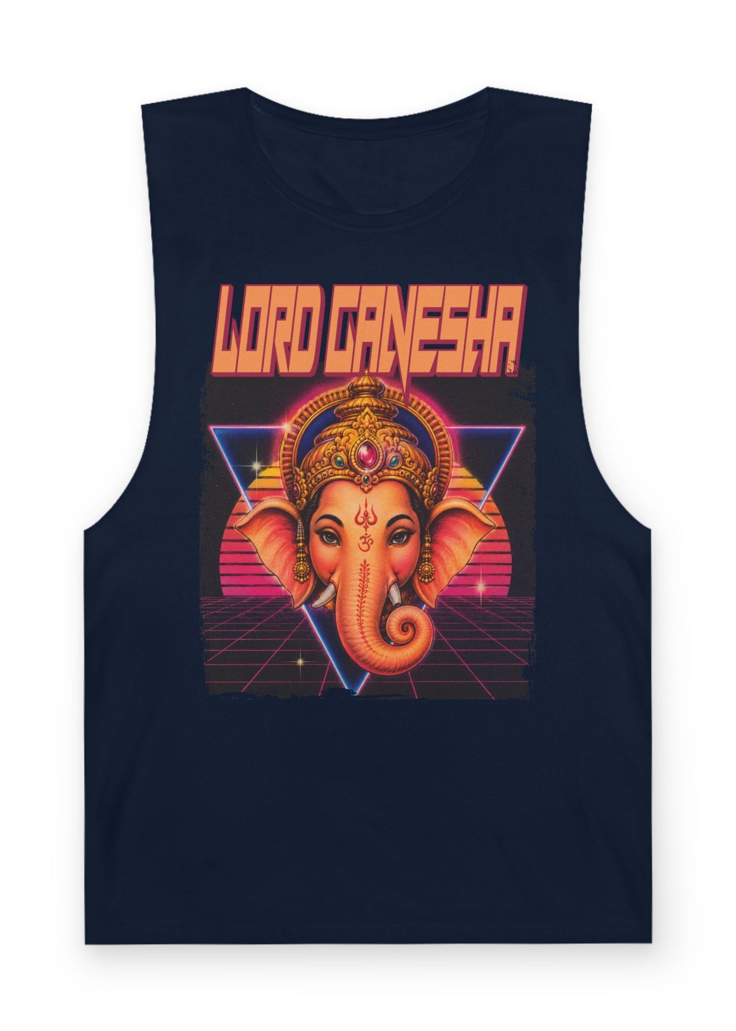 80s Synthwave Lord Ganesha Tank Top