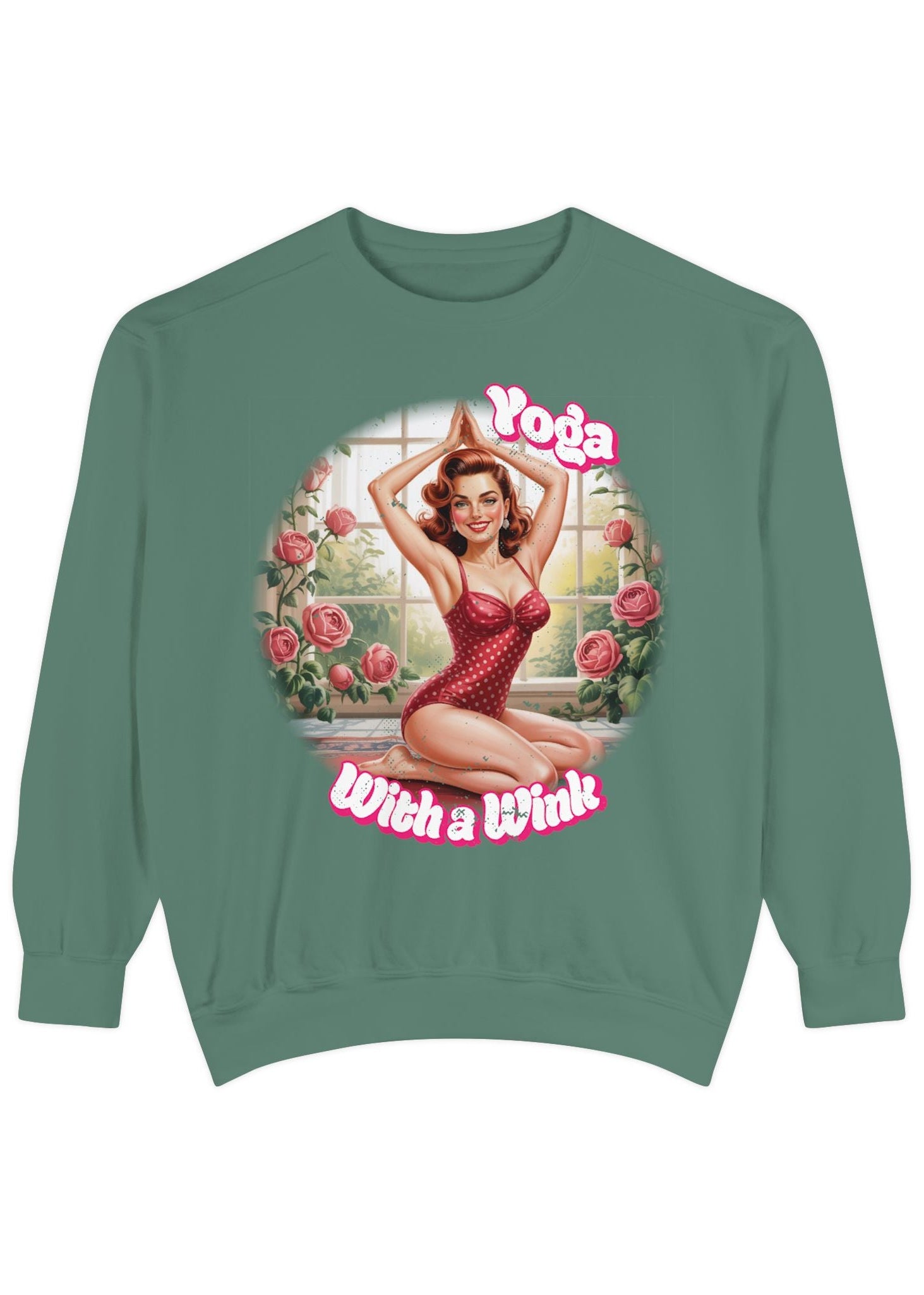 Retro Pin-Up Yoga Crewneck