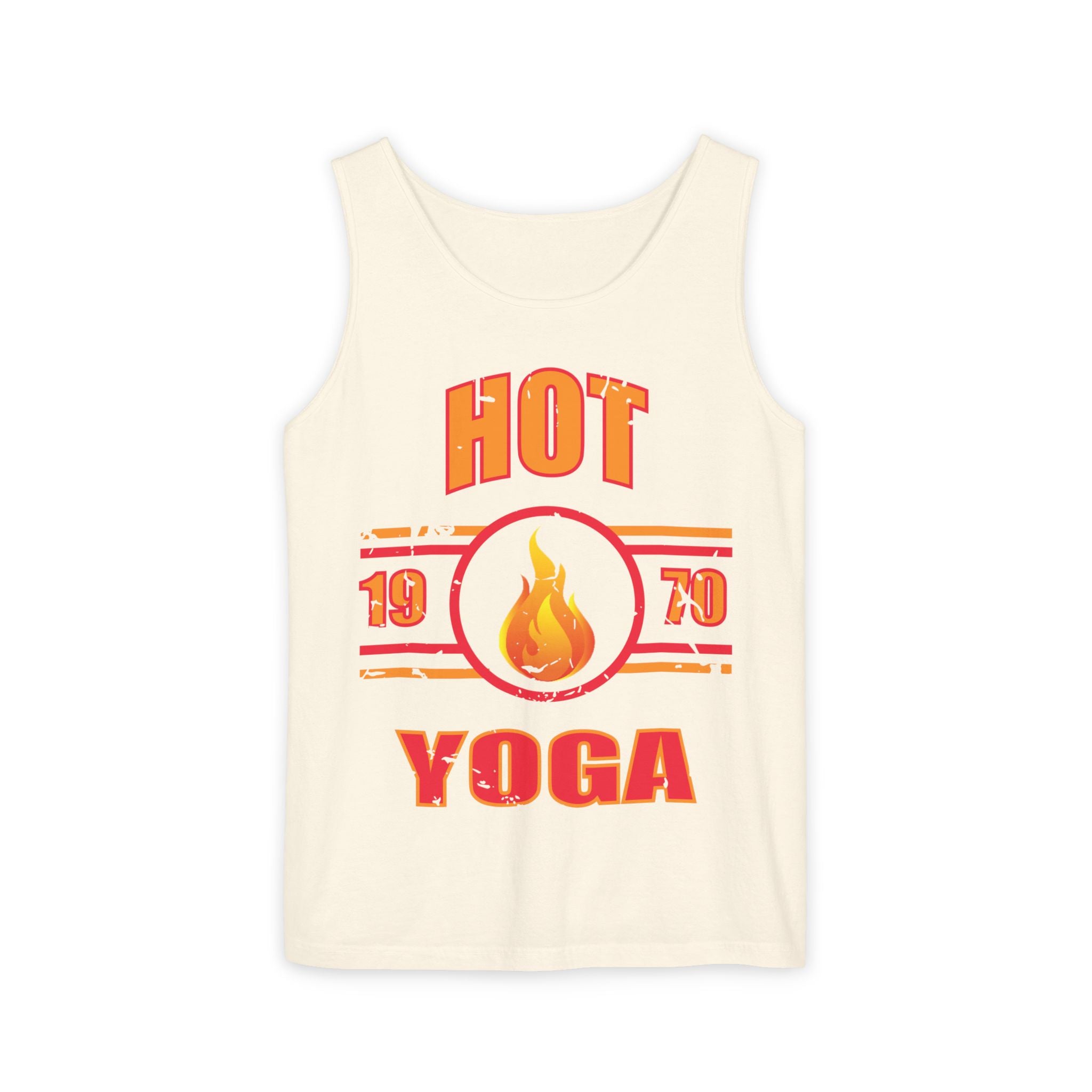 Vintage Hot Yoga Muscle Tank – Retro 1970 Style Fitness Top
