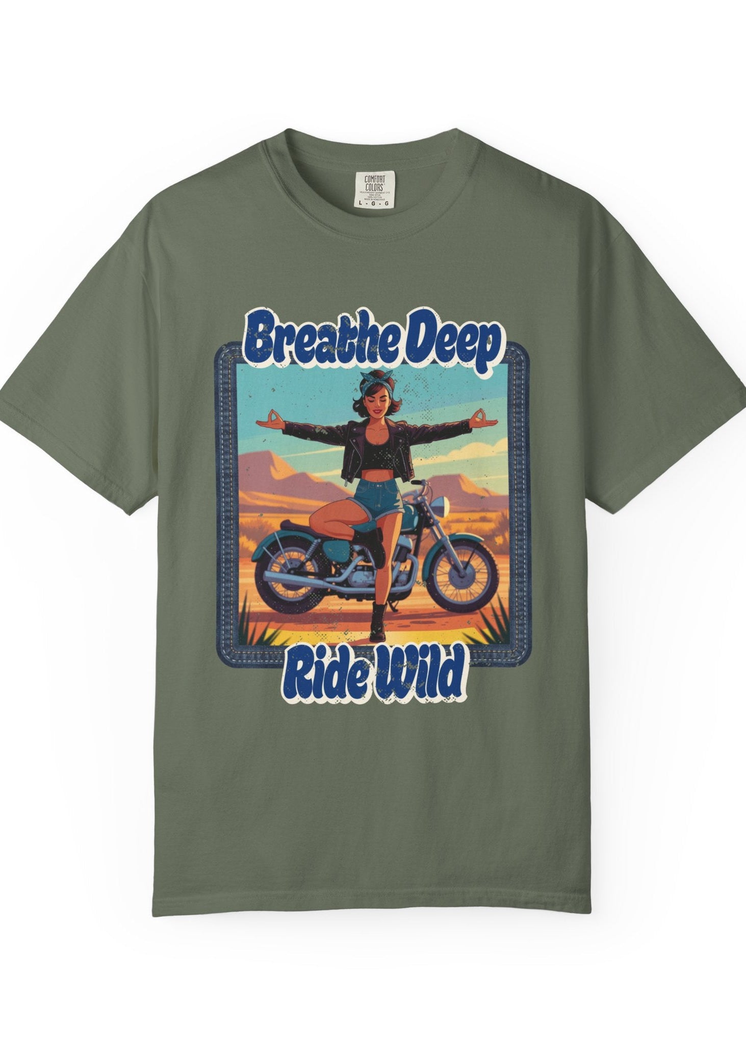 Breathe Deep Ride Wild Tee