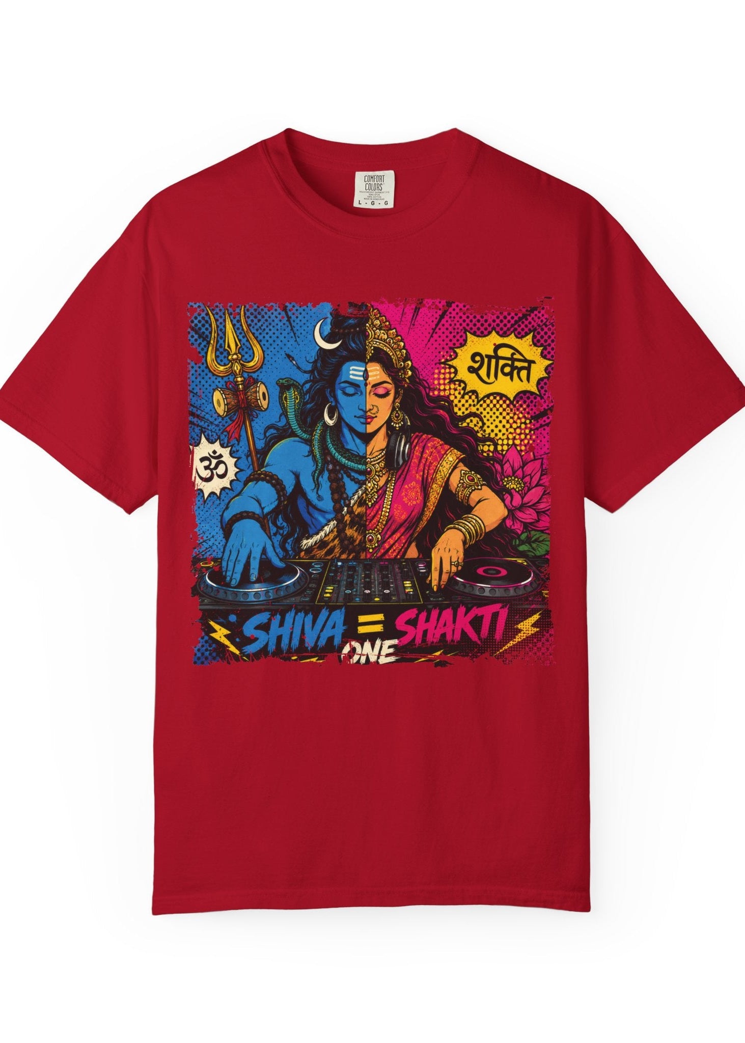 Shiva Shakti DJ Pop Art T-Shirt
