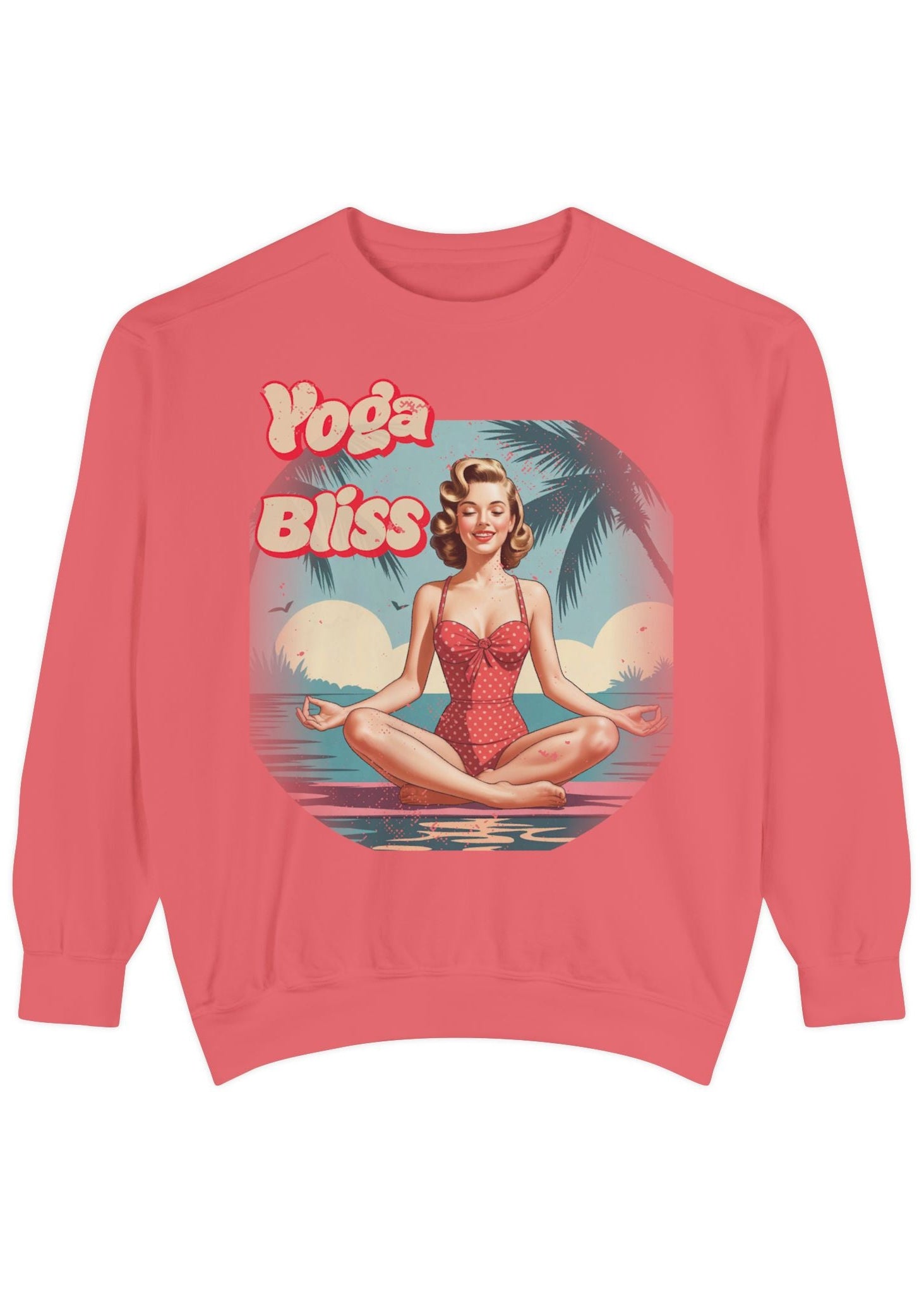 Yoga Bliss Vintage Pin-Up Sweatshirt