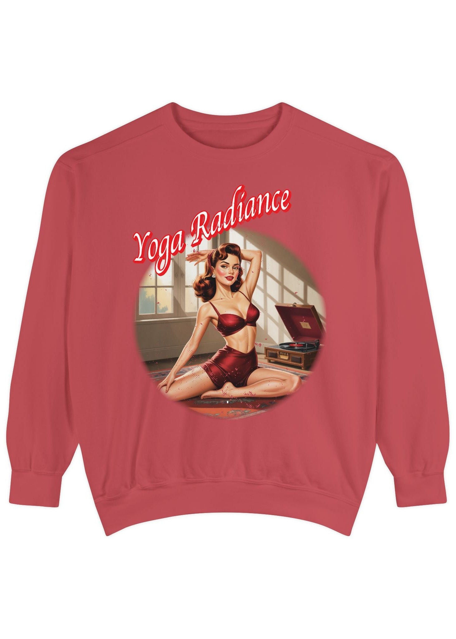 Yoga Radiance Vintage Pin-Up Sweatshirt