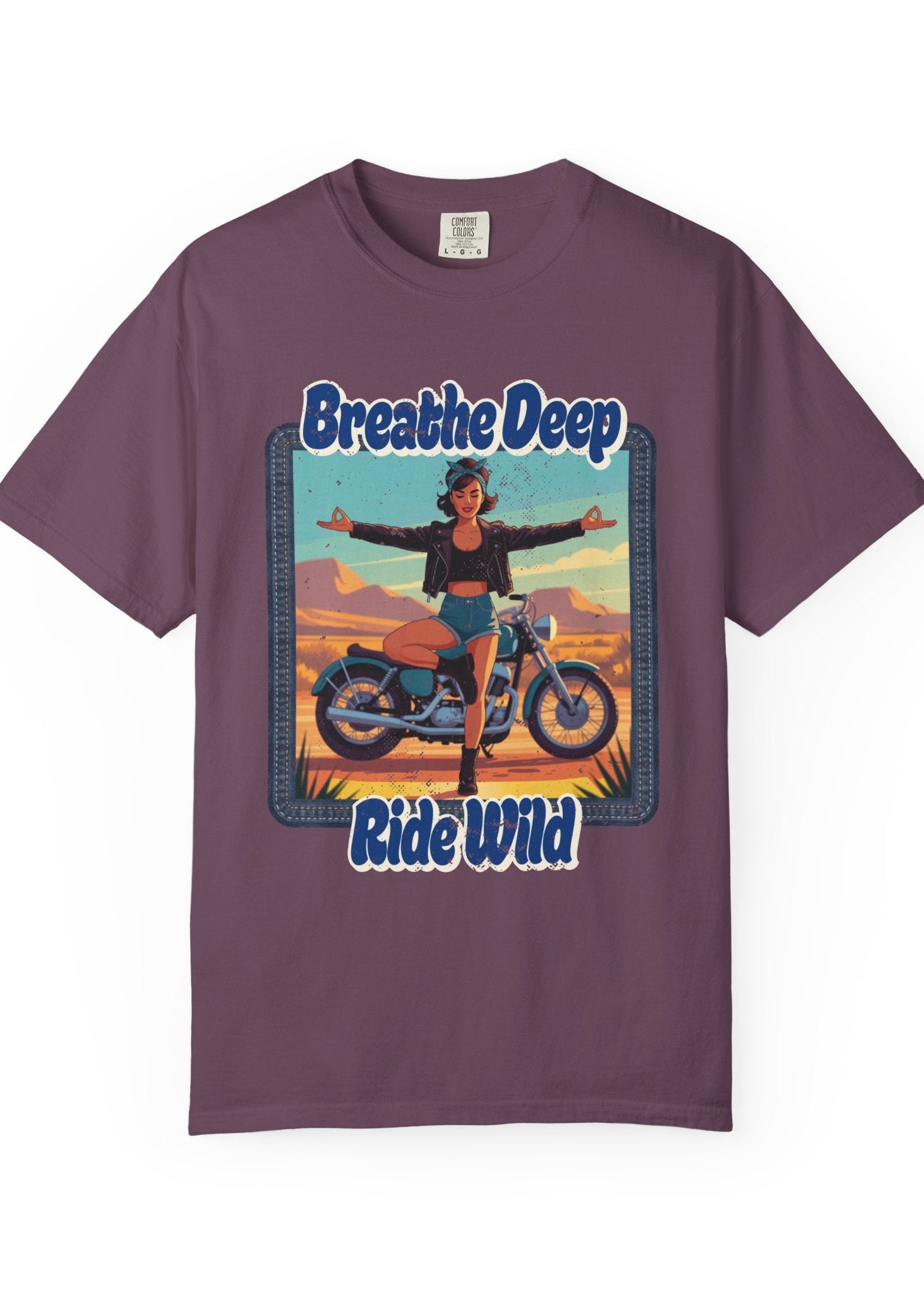 Breathe Deep Ride Wild Tee