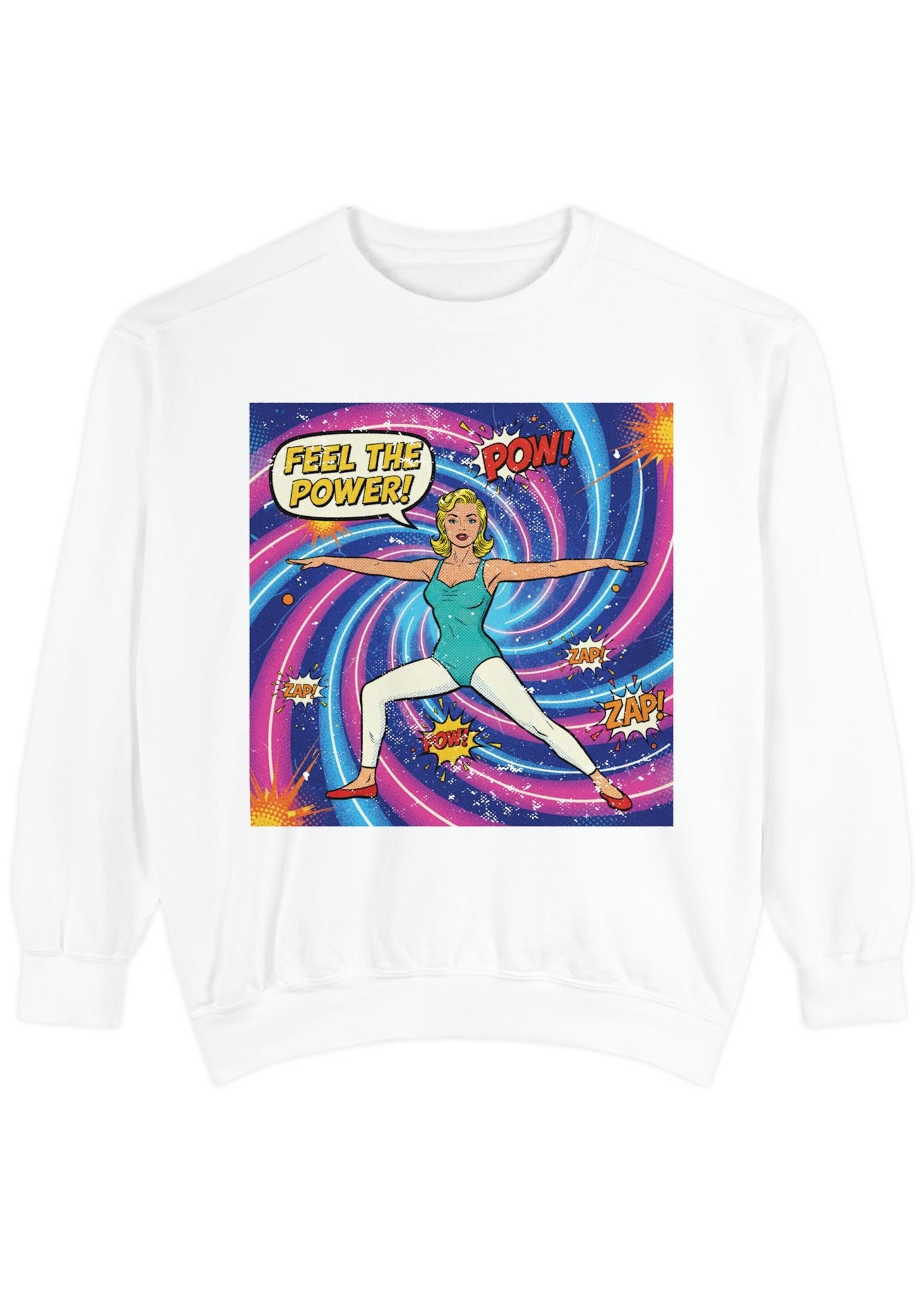 Retro Comic Yoga Sweatshirt
