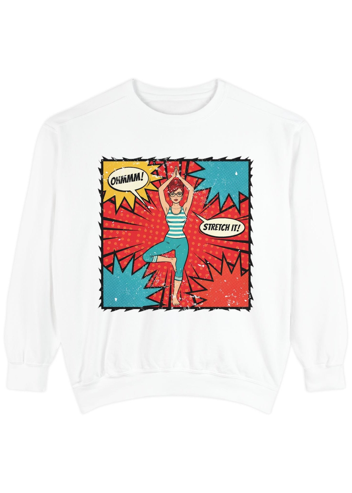 Retro Comic Yoga Sweatshirt