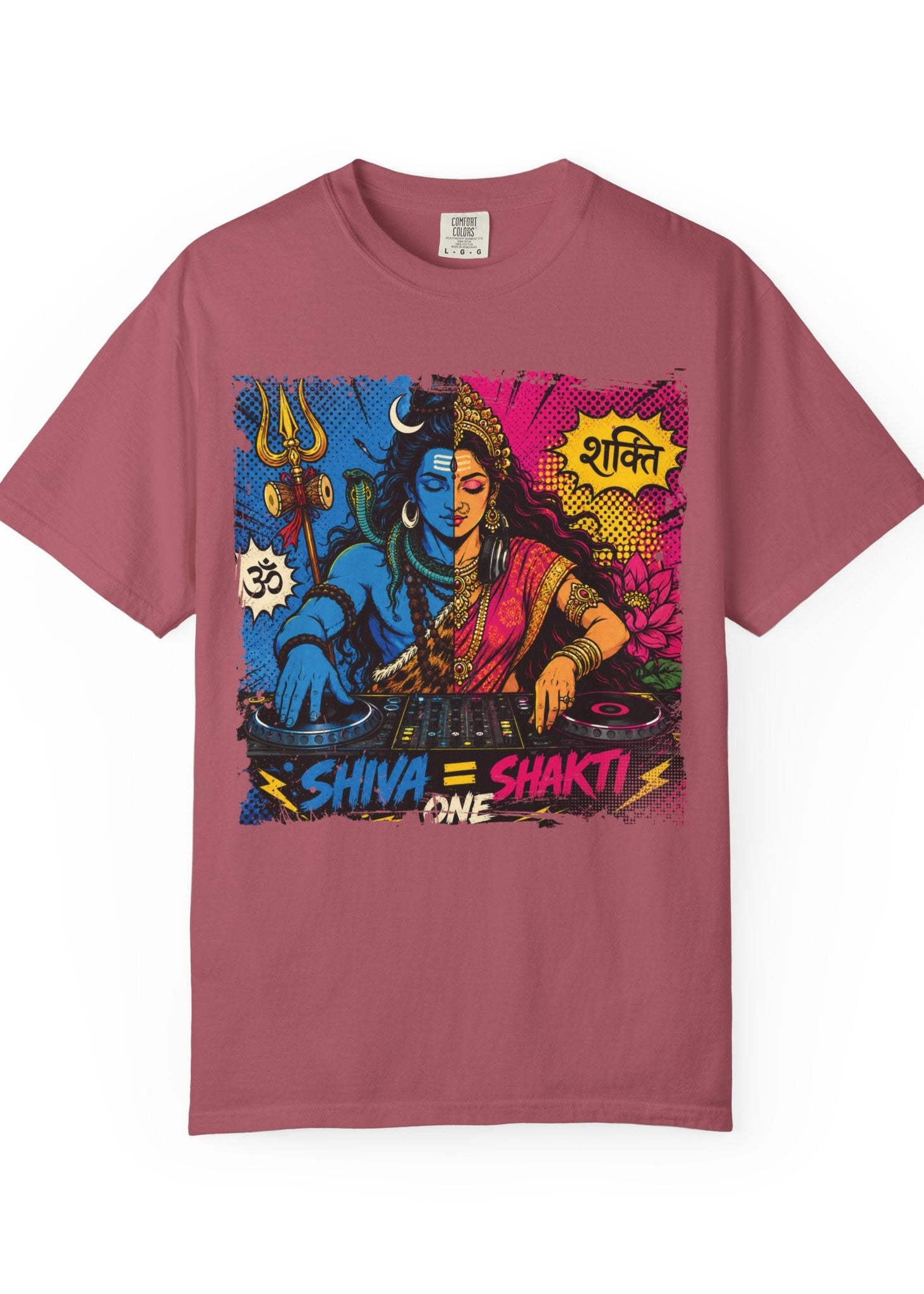 Shiva Shakti DJ Pop Art T-Shirt