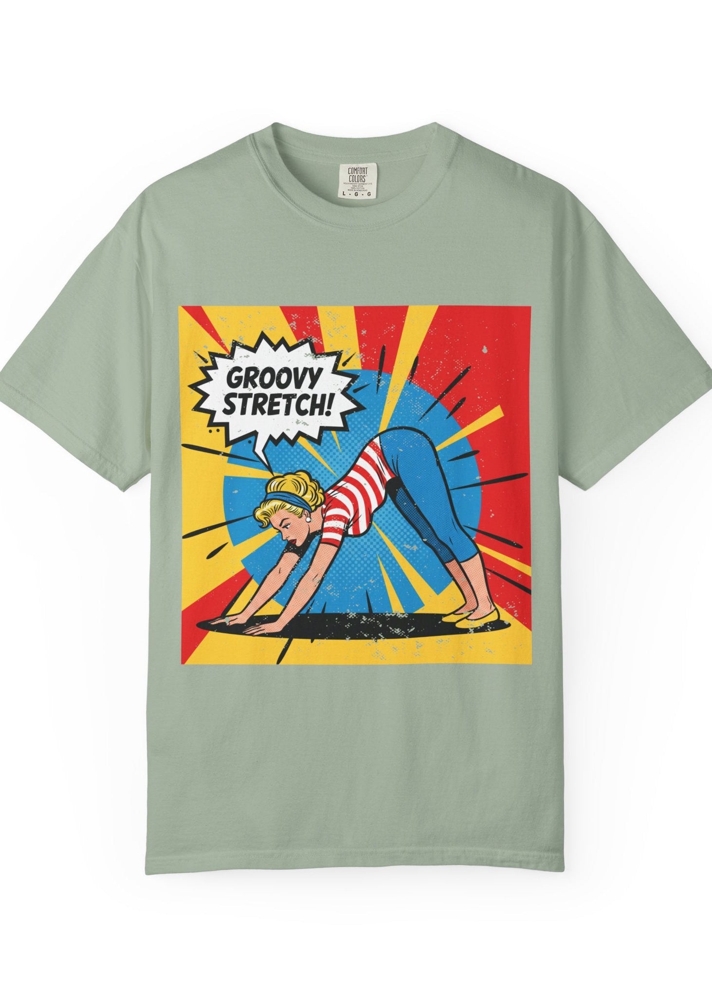 Retro Pop Art Yoga T-Shirt
