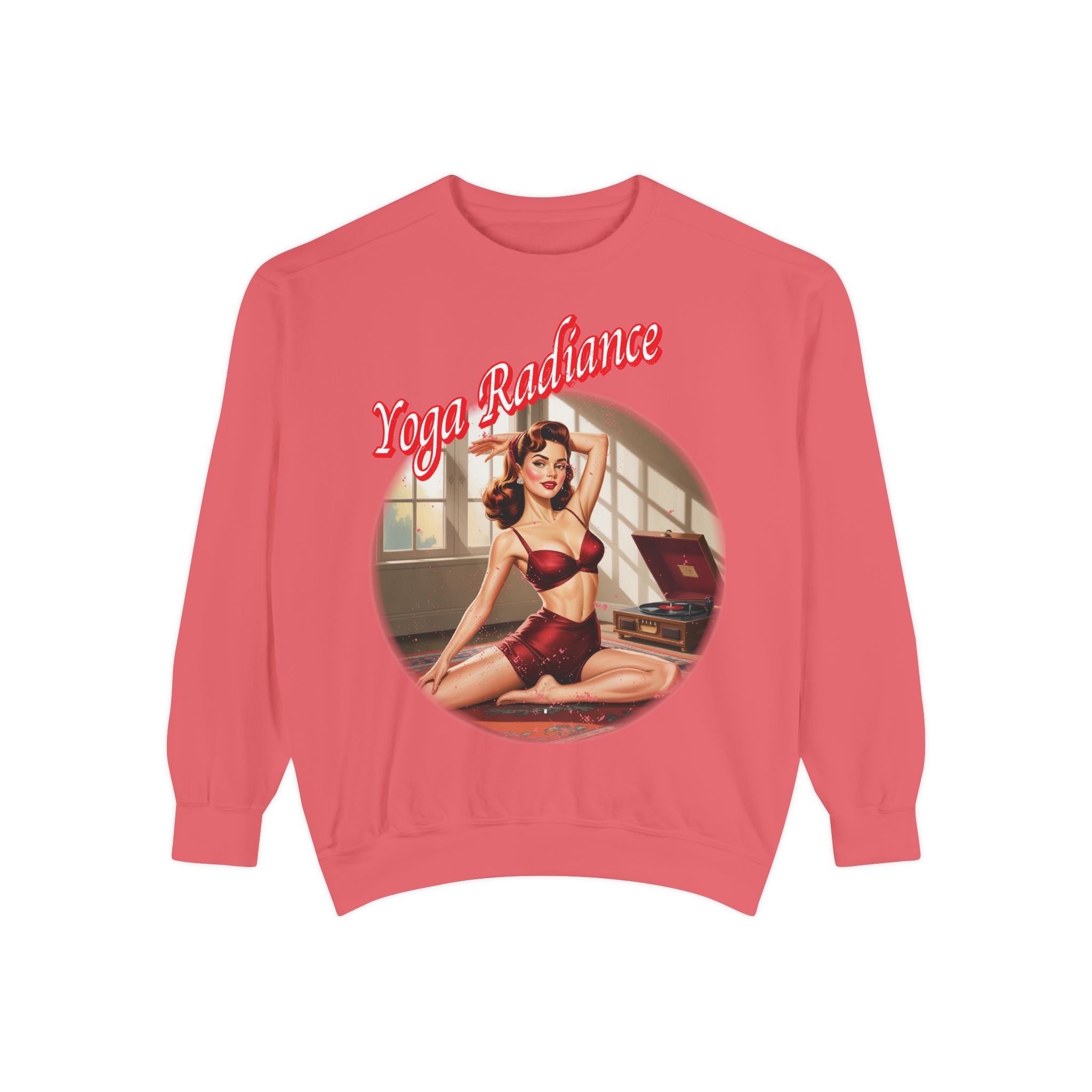 Yoga Radiance Vintage Pin-Up Sweatshirt