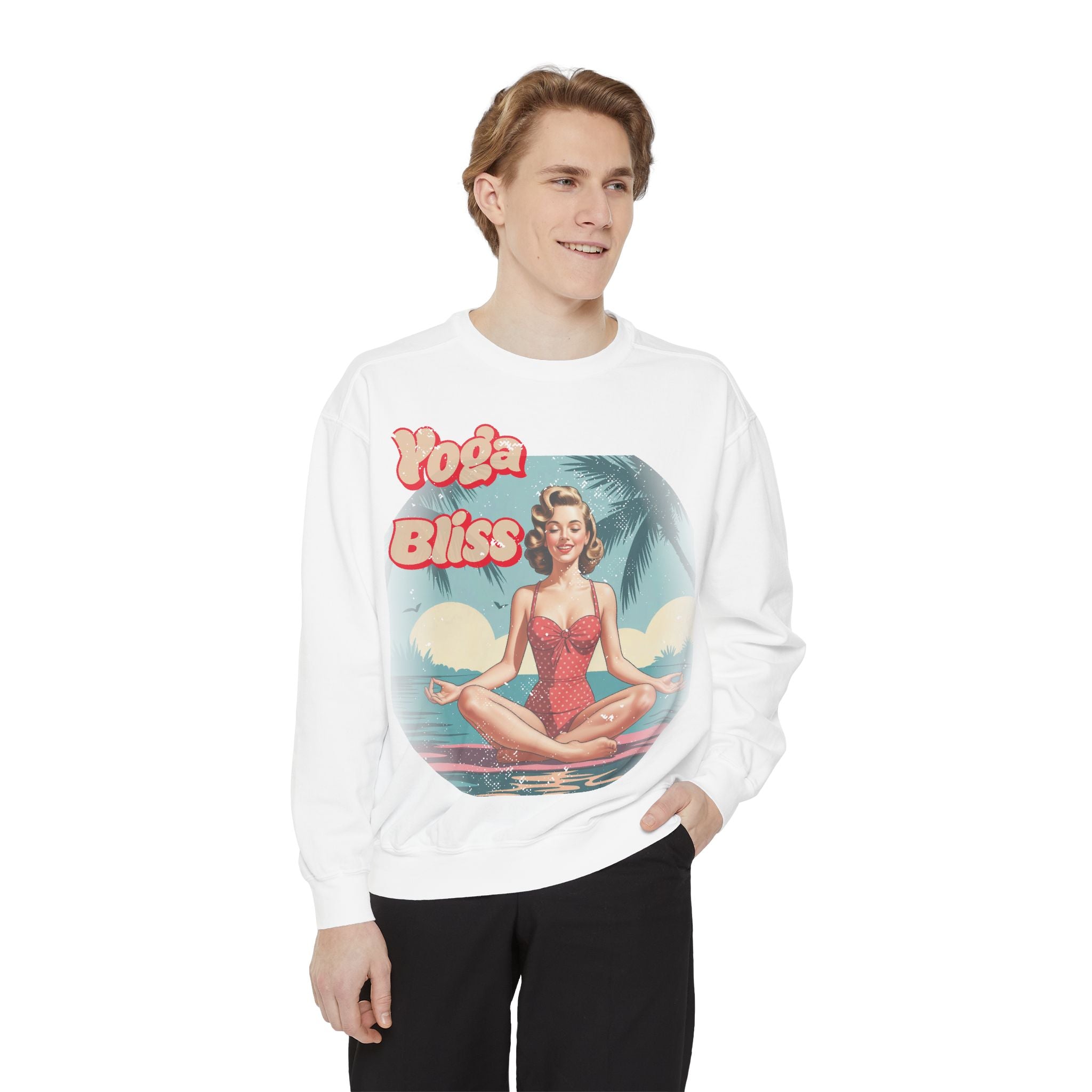 Yoga Bliss Vintage Pin-Up Sweatshirt