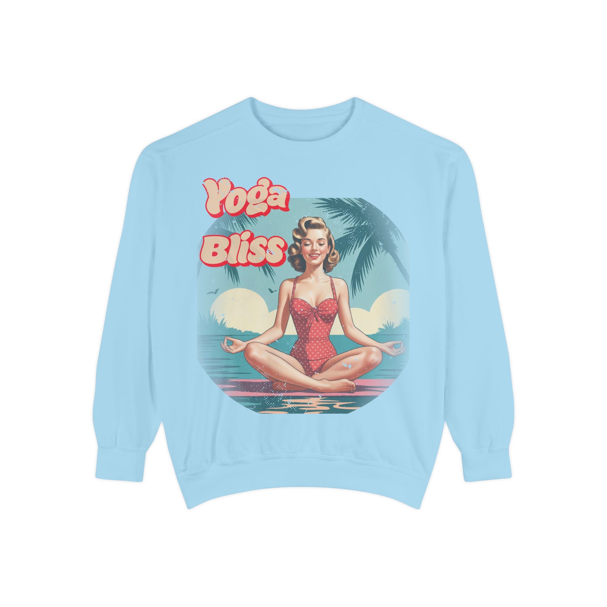 Yoga Bliss Vintage Pin-Up Sweatshirt