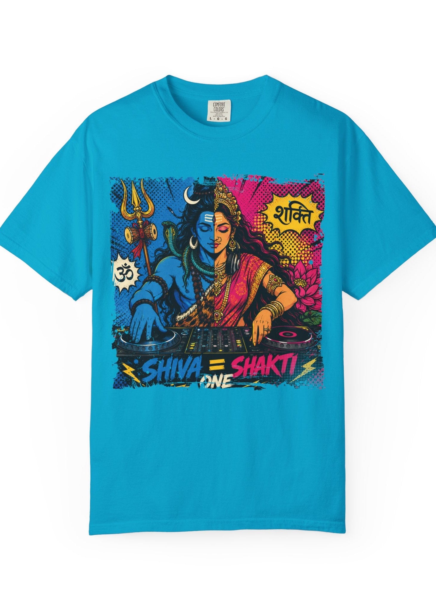 Shiva Shakti DJ Pop Art T-Shirt