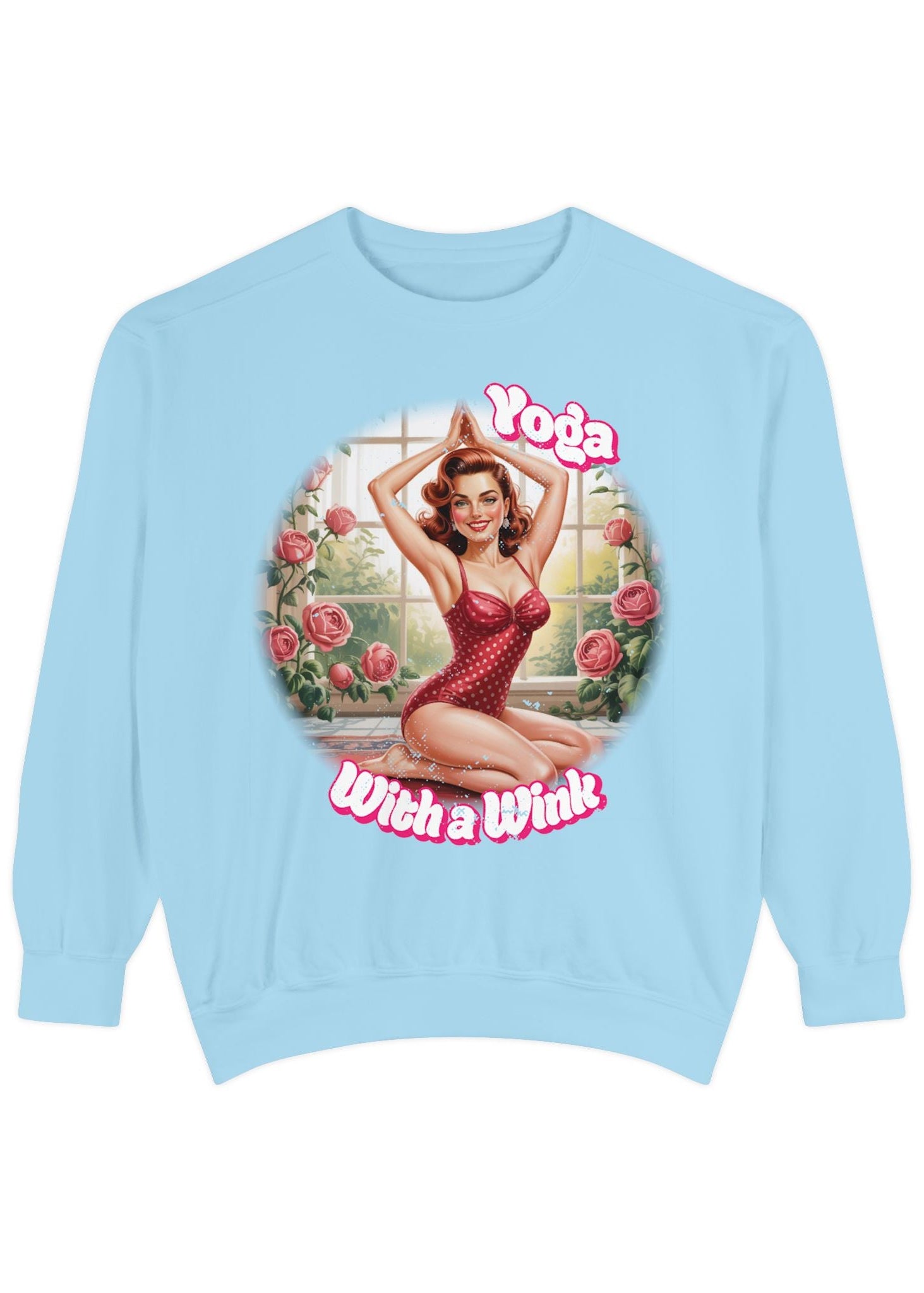 Retro Pin-Up Yoga Crewneck