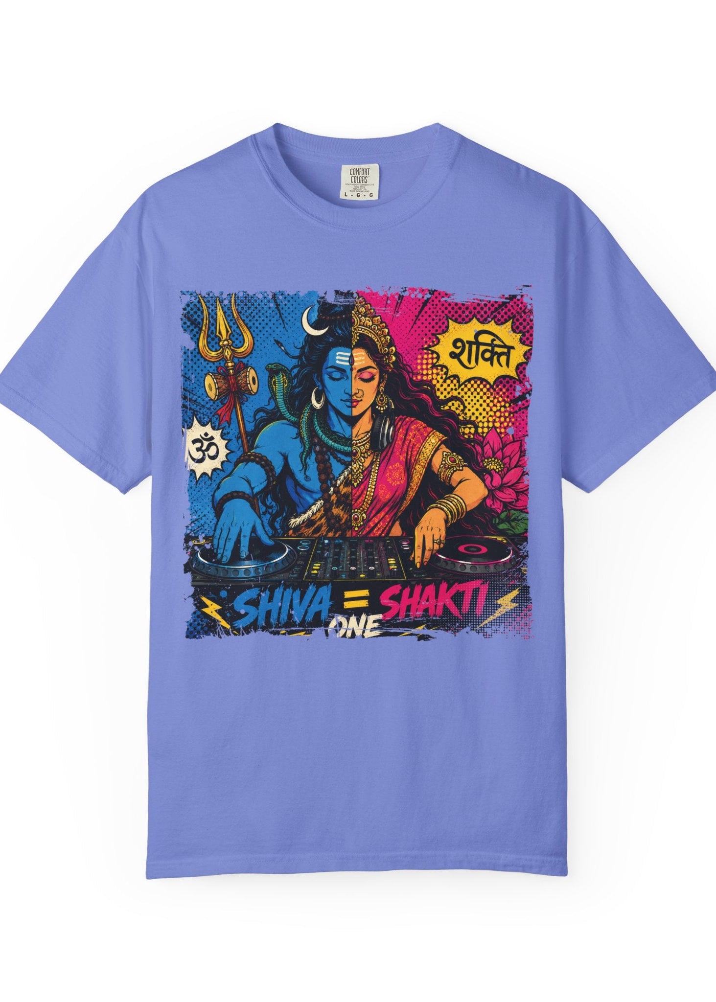 Shiva Shakti DJ Pop Art T-Shirt