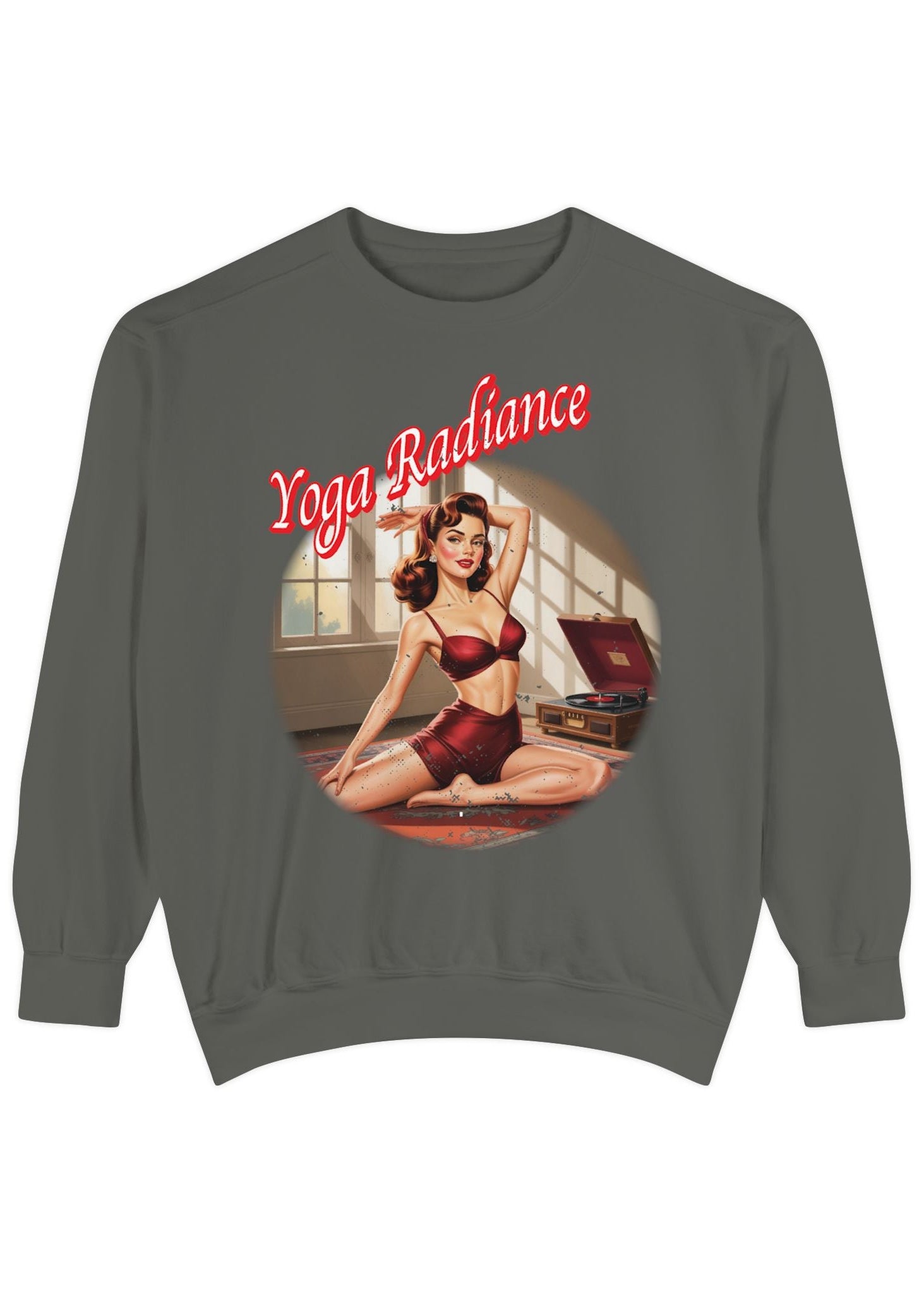 Yoga Radiance Vintage Pin-Up Sweatshirt
