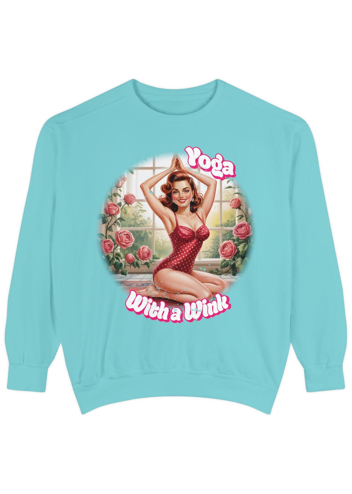 Retro Pin-Up Yoga Crewneck