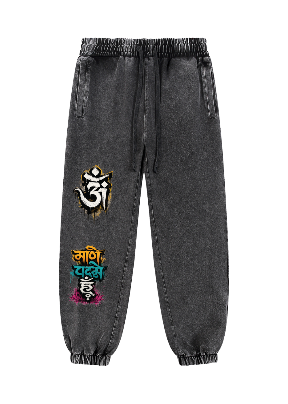 Om Mani Padme Hum Snow Wash Joggers
