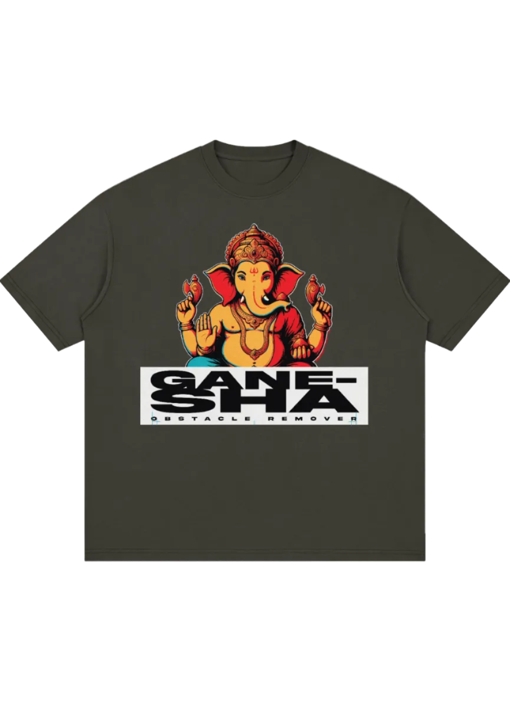 Ganesha Pop Art Oversized Tee
