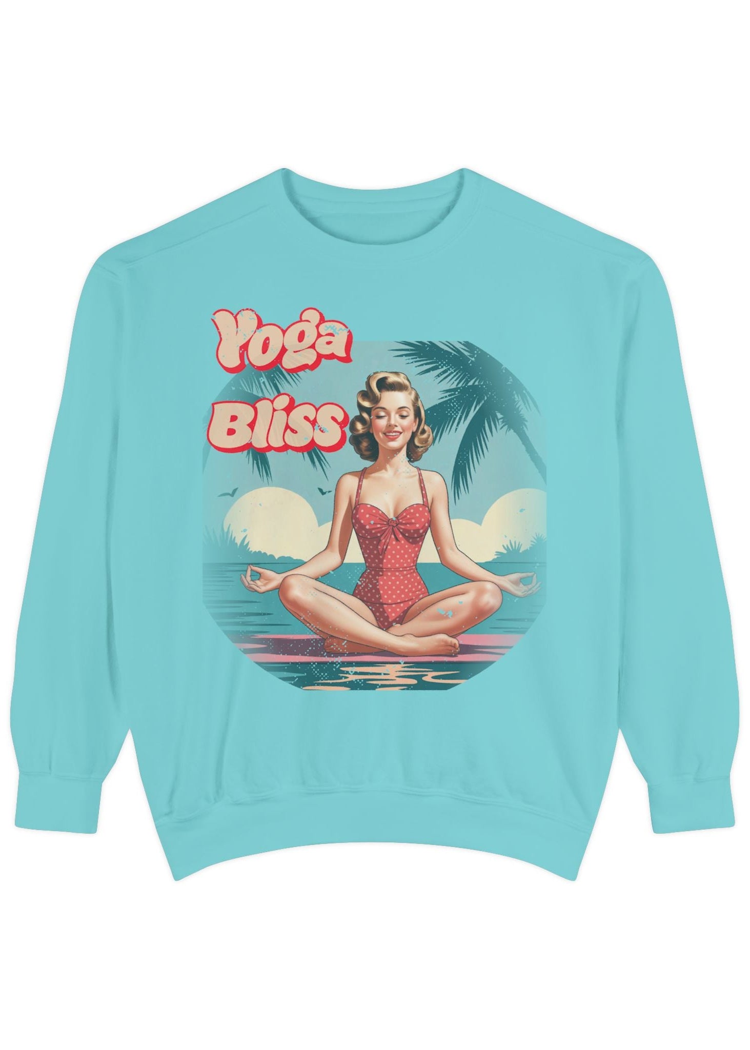 Yoga Bliss Vintage Pin-Up Sweatshirt