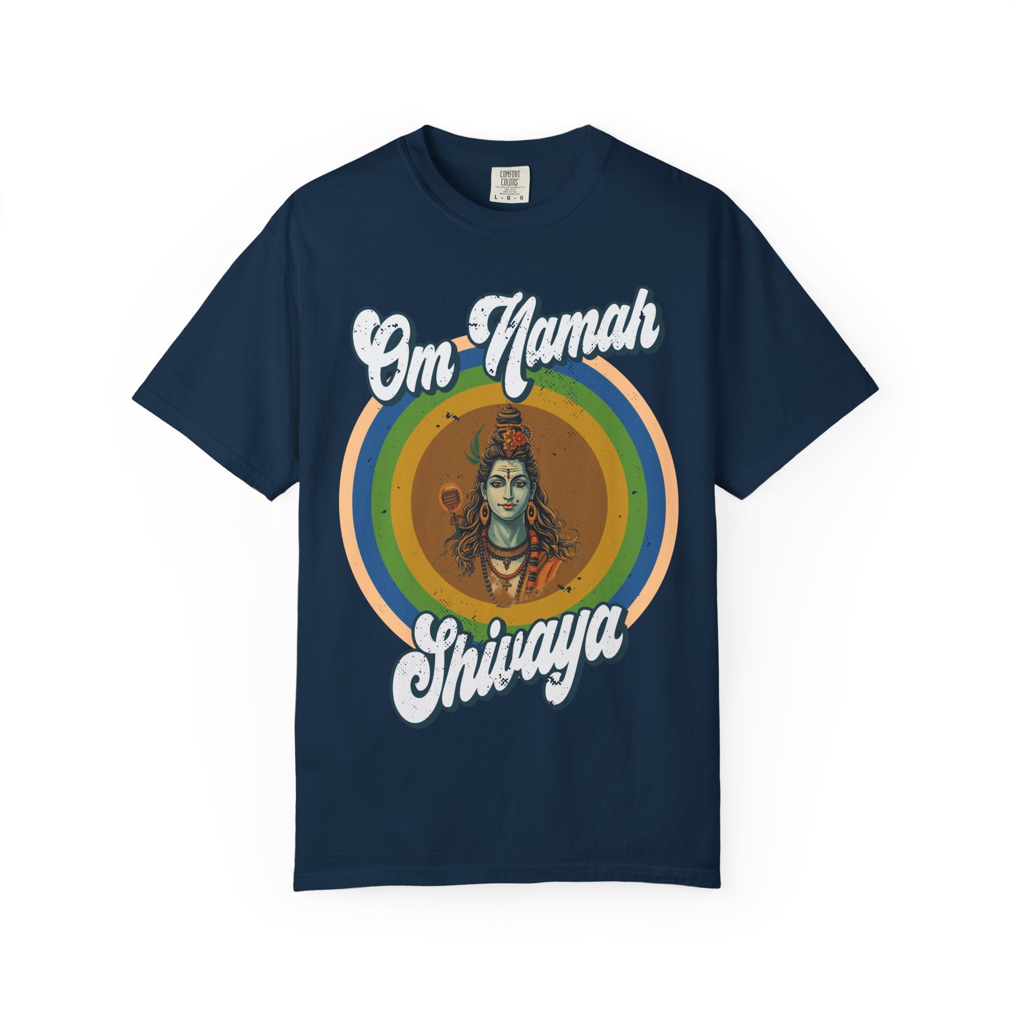 Lord Shiva Retro T-Shirt – Om Namah Shivaya Mantra Spiritual Tee