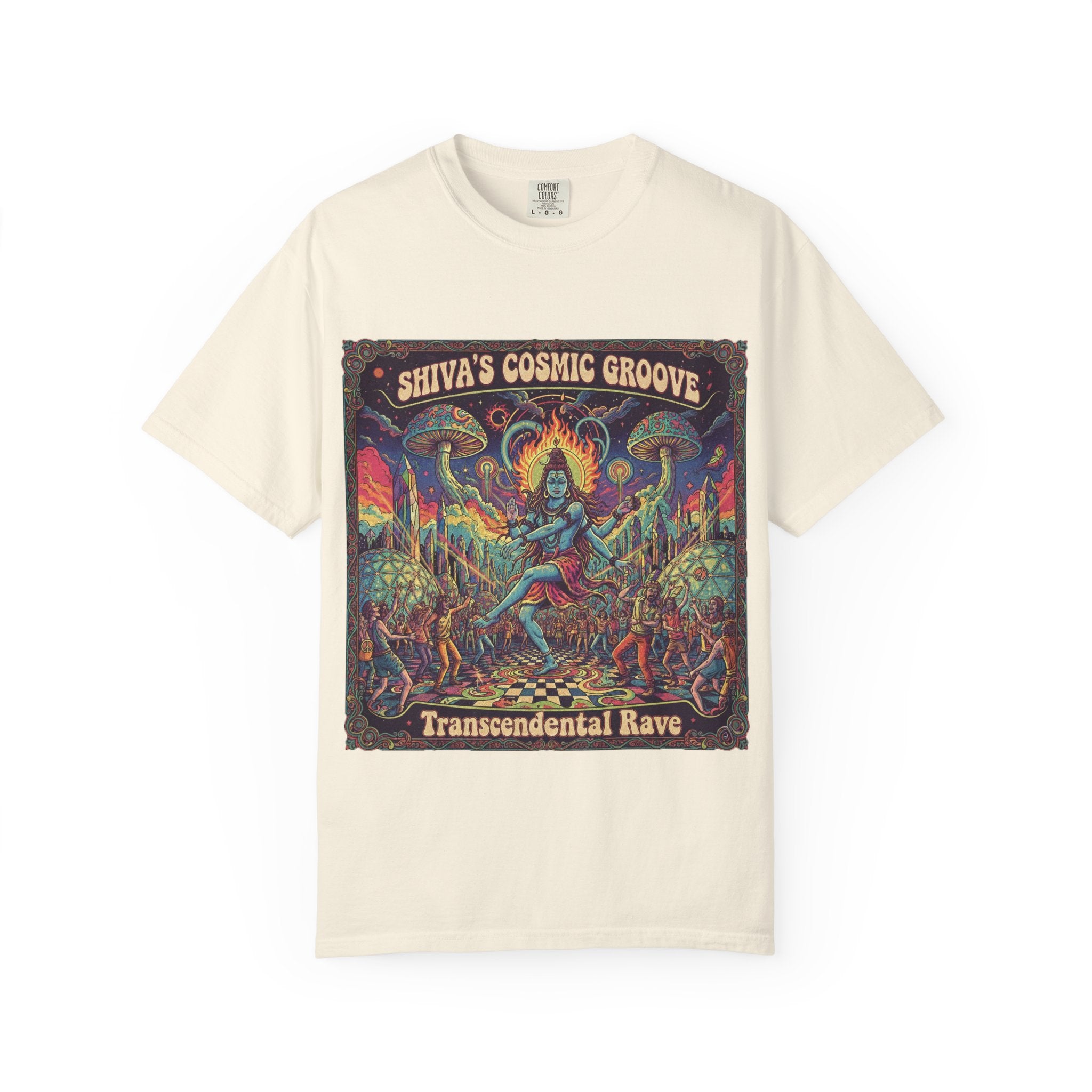 Shiva's Cosmic Groove T-Shirt – Transcendental Rave Psychedelic Graphic Tee