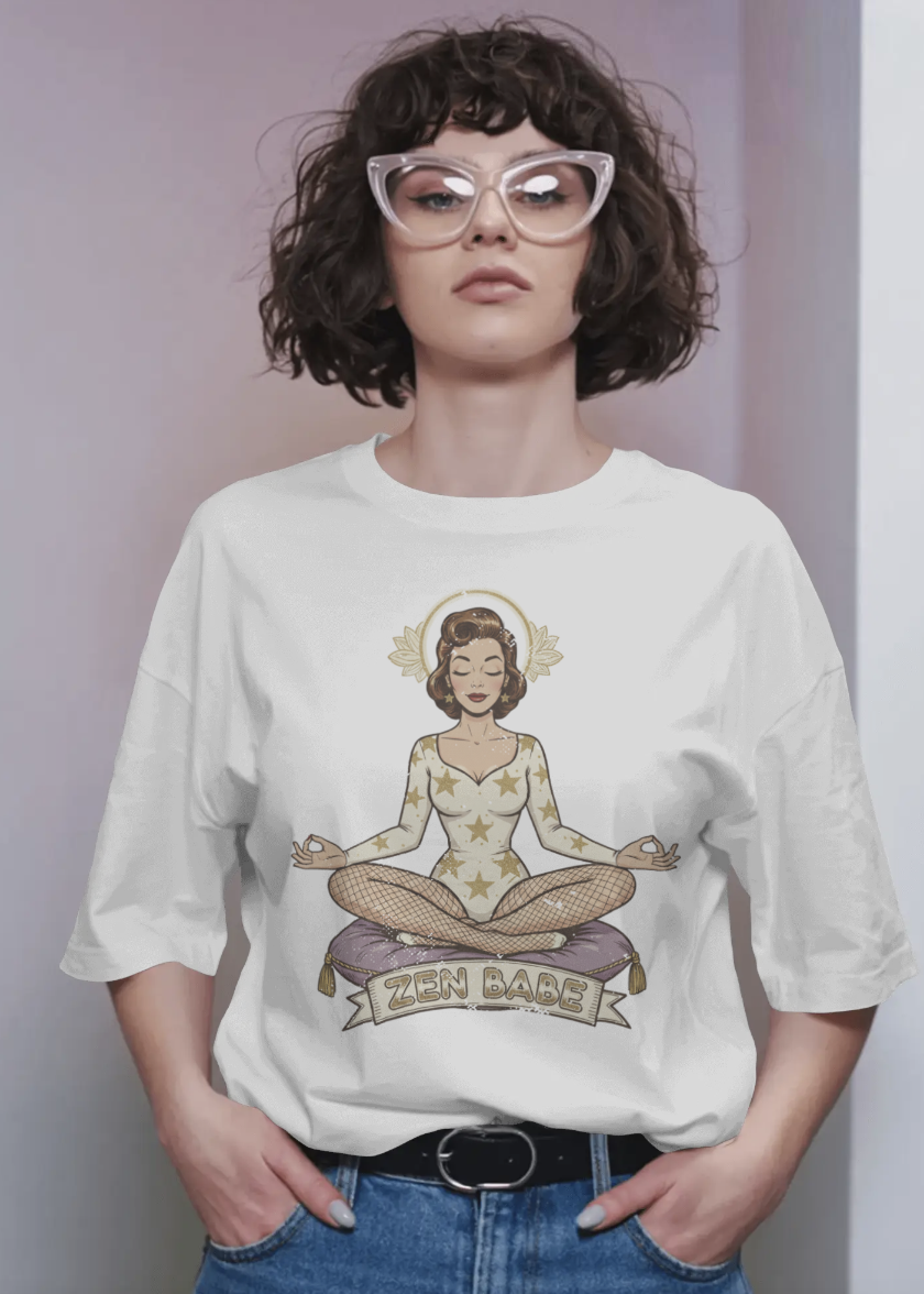 Zen Babe Retro Classic Yoga Tee