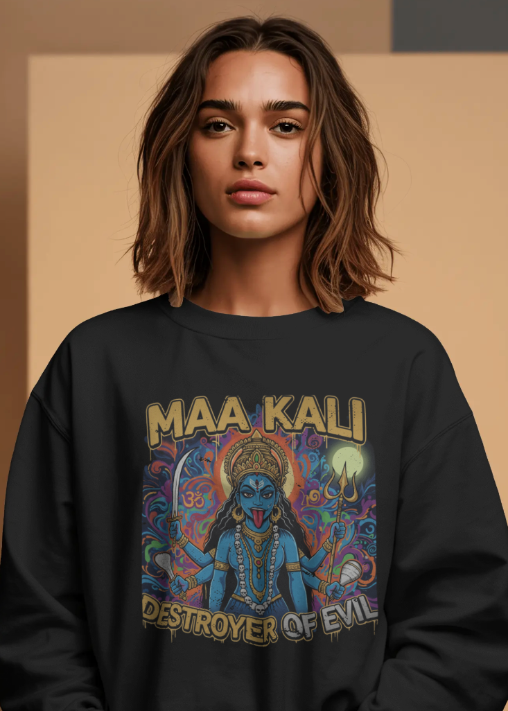 Maa Kali: Destroyer of Evil Graphic Sweatshirt