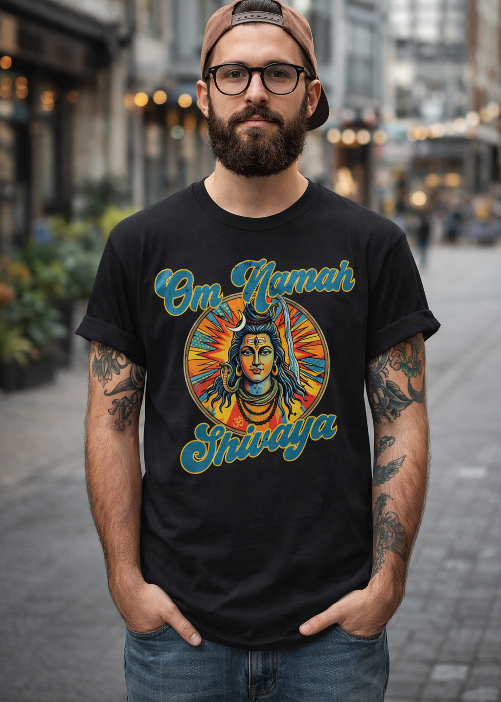 Colorful Om Namah Shivaya Shiva T-Shirt