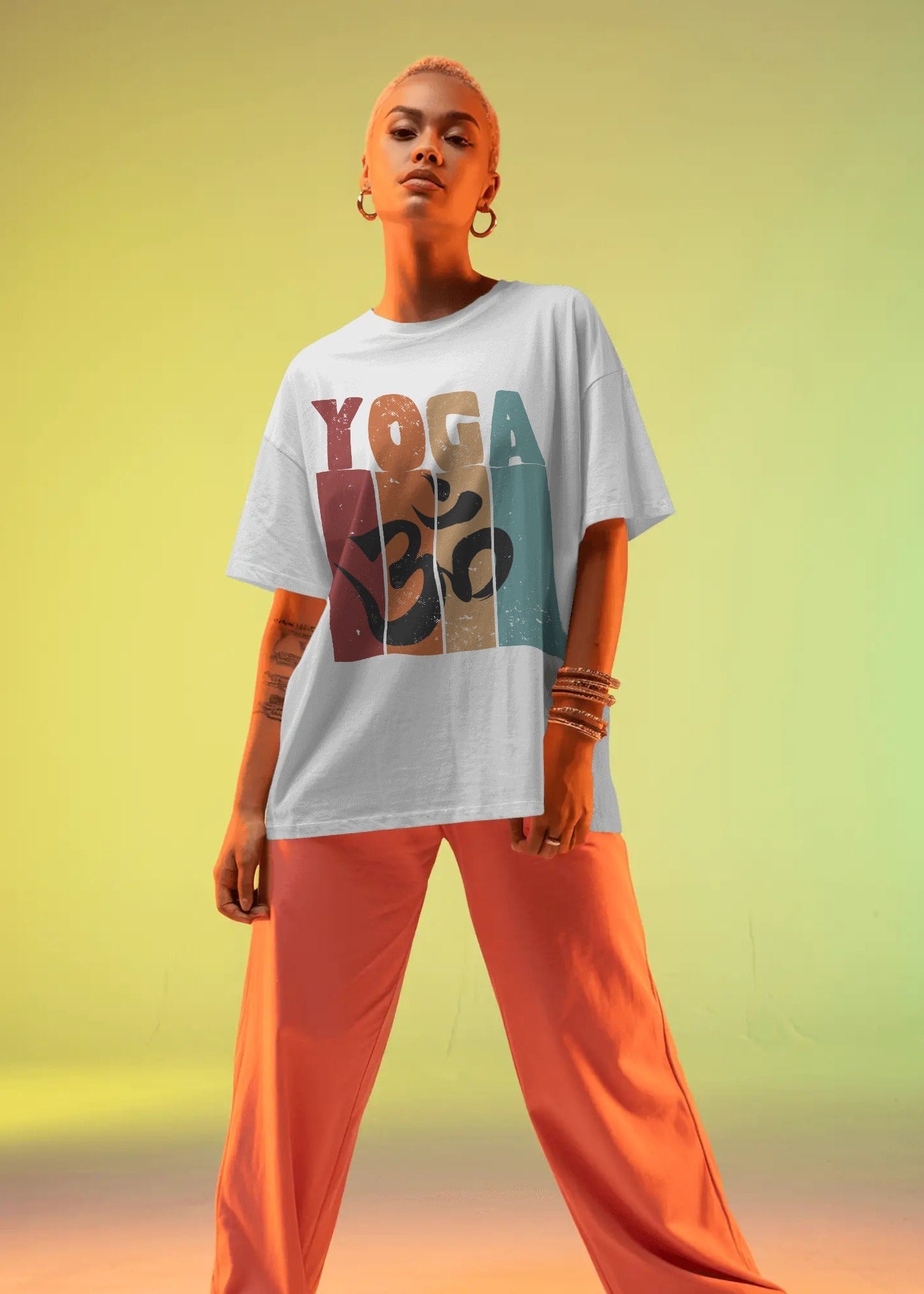 Retro Yoga Om T-Shirt