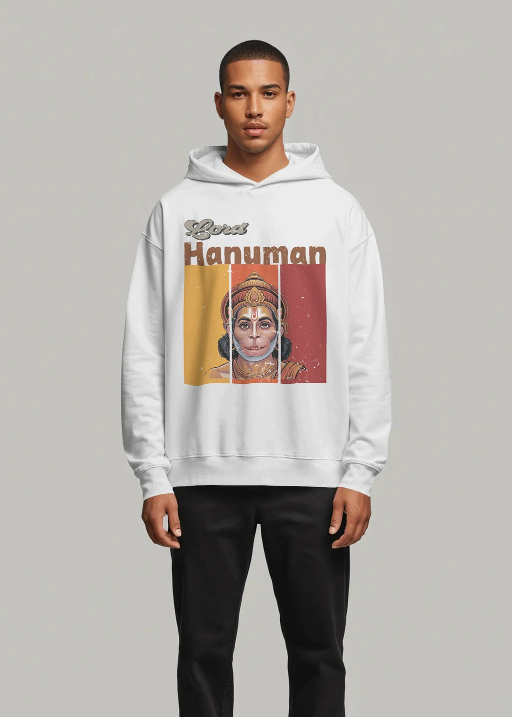 Vintage Hanuman Devotion Hoodie