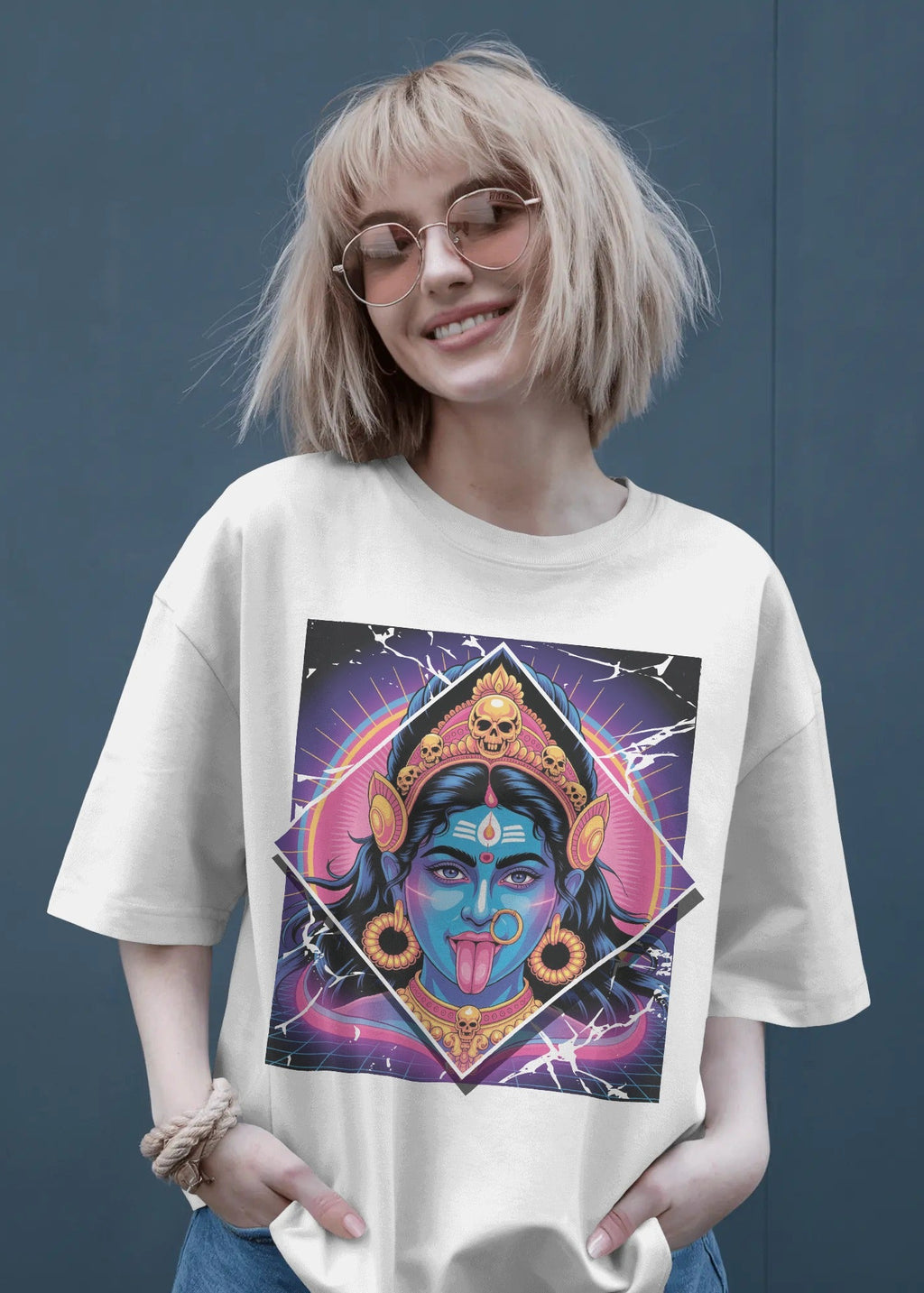80s Neon Maa Kali Graphic Tee