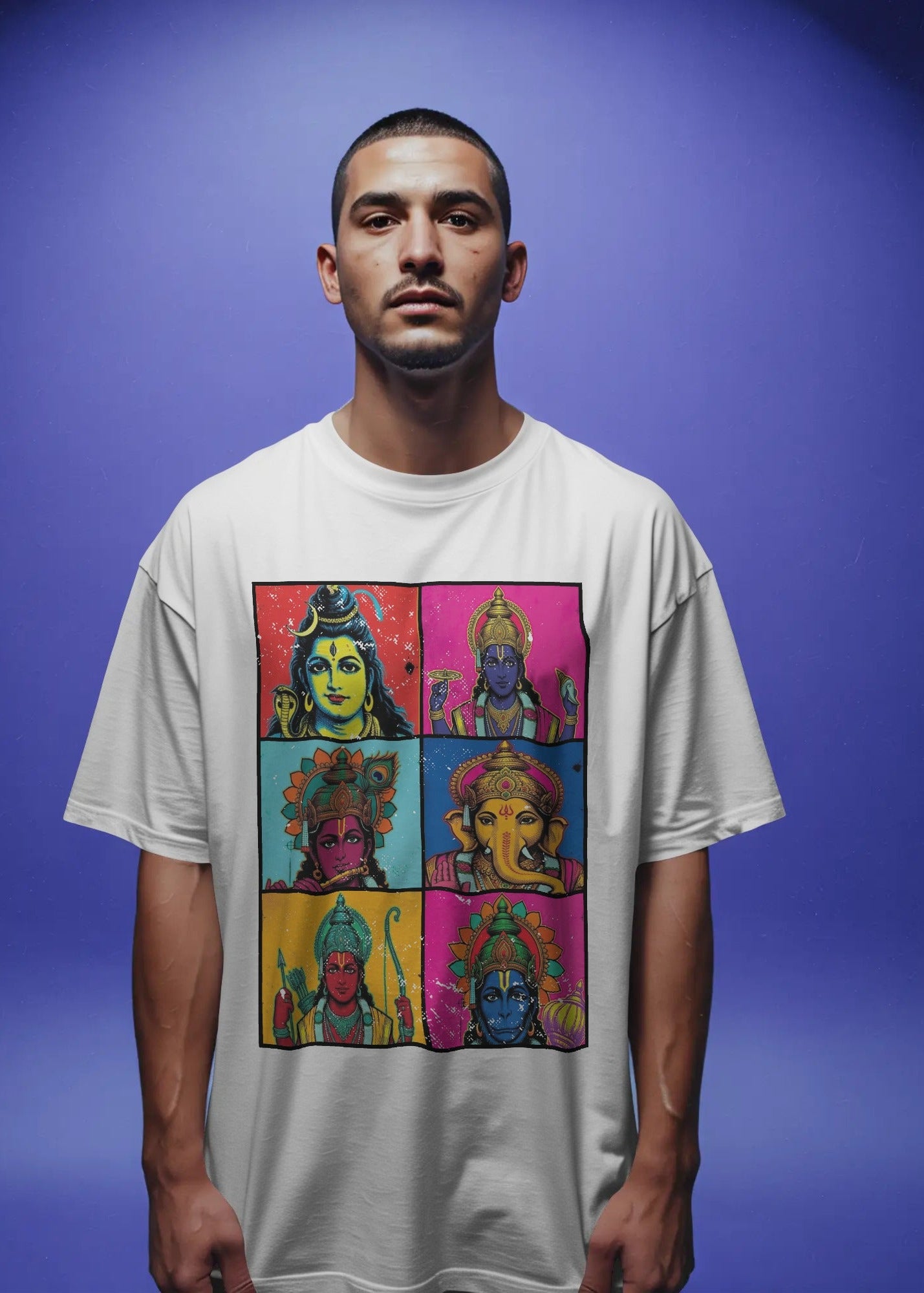 Pop Art Hindu Gods T-Shirt – Krishna, Shiva, Ganesha & More