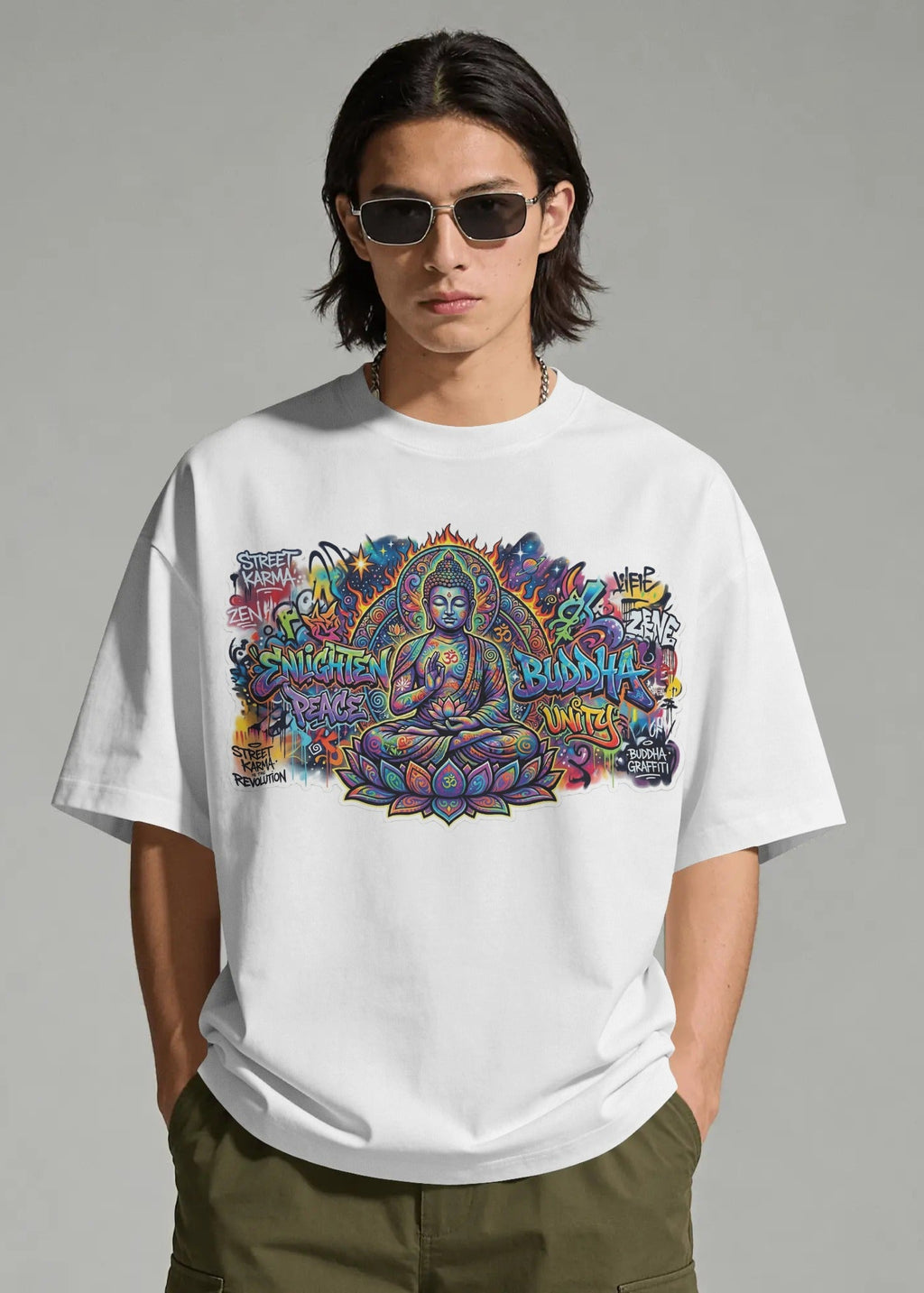 Graffiti Buddha Street Art T-Shirt
