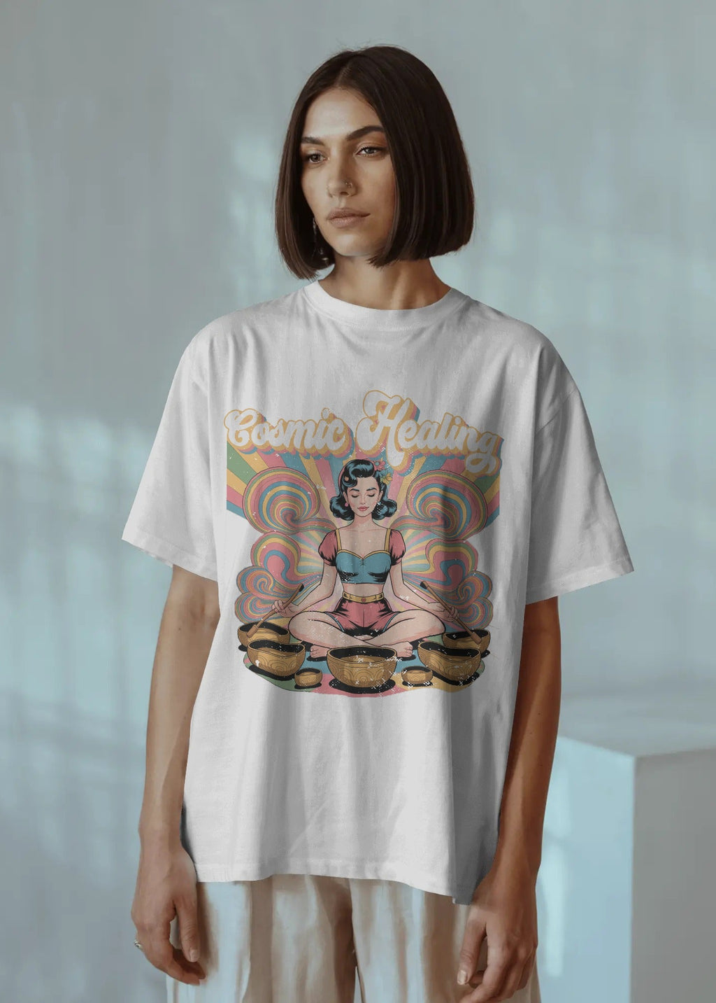 Cosmic Healing Sound Bowl Tee