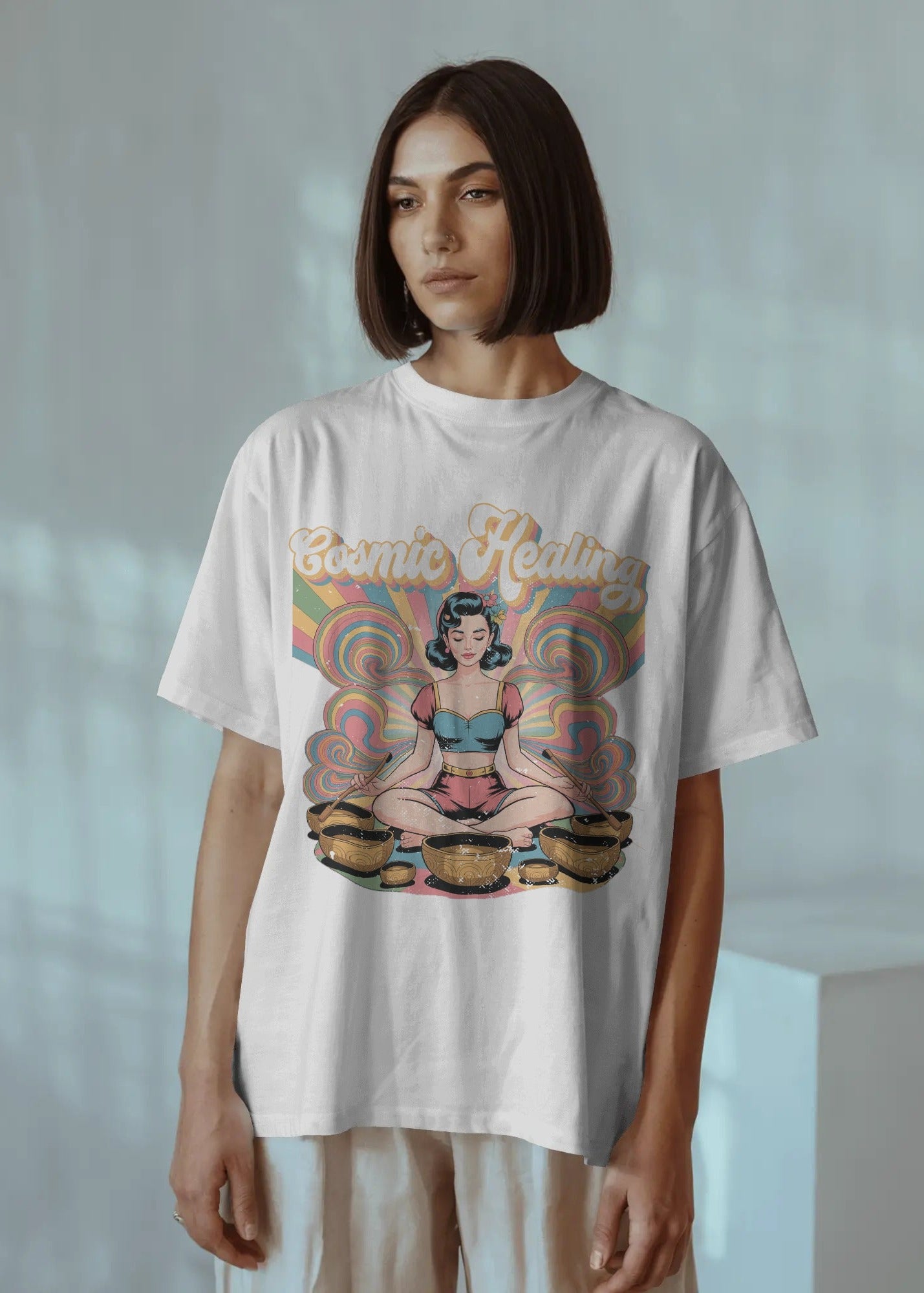 Cosmic Healing Sound Bowl Tee