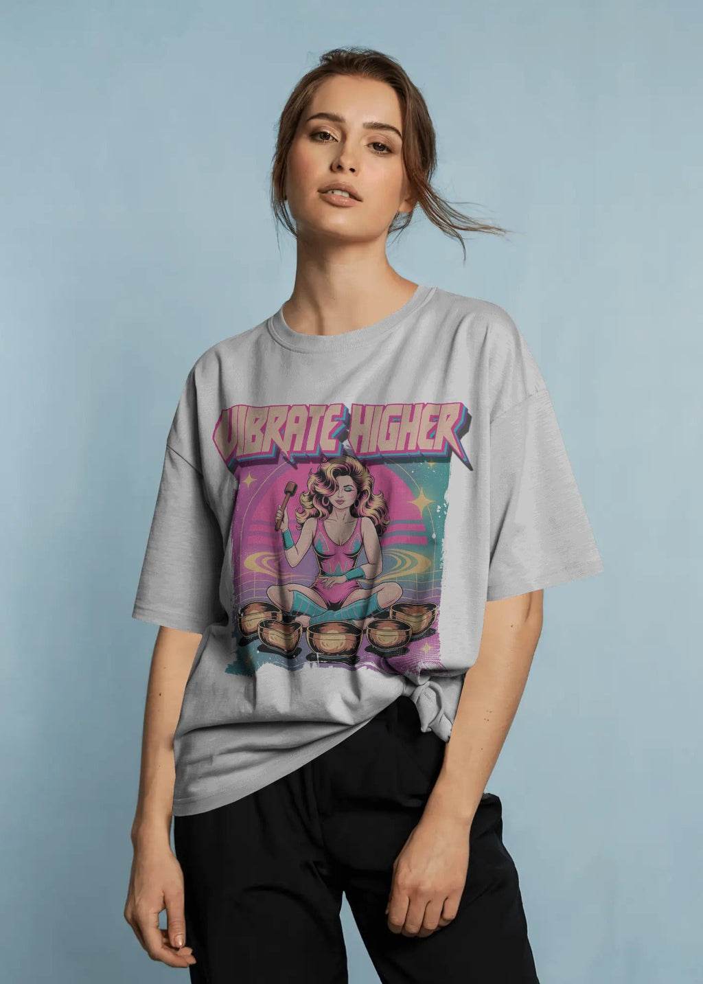 Vibrate Higher Retro 80s Sound Bath Tee
