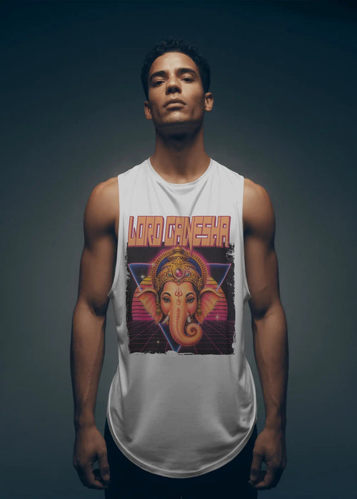 80s Synthwave Lord Ganesha Tank Top