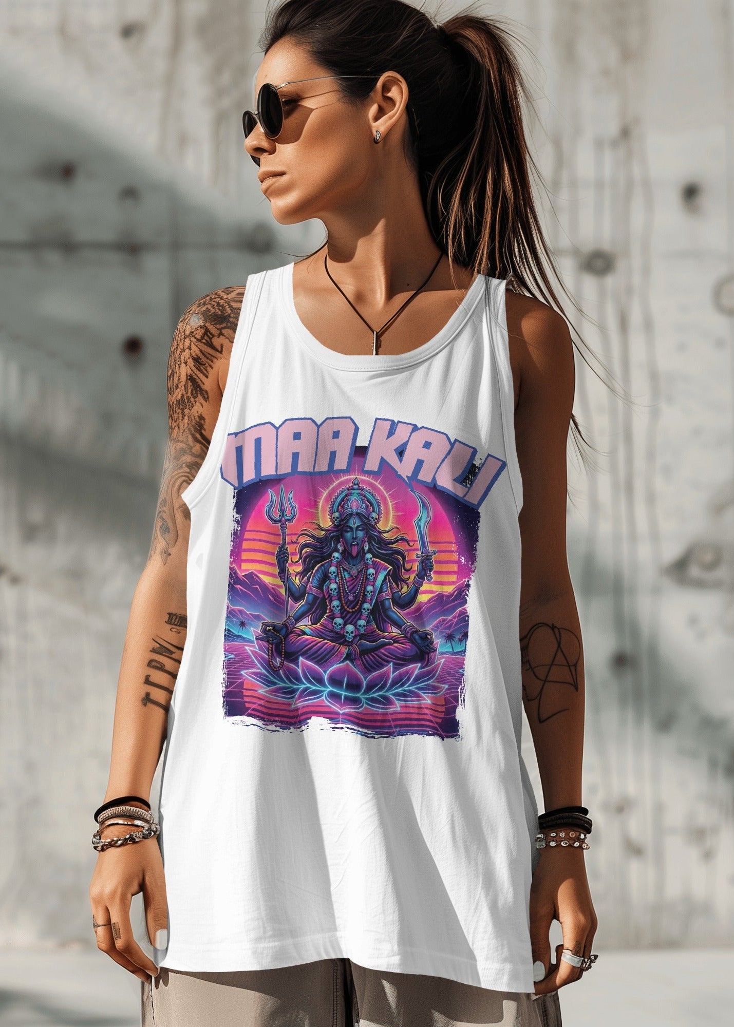 Maa Kali Synthwave Tank Top