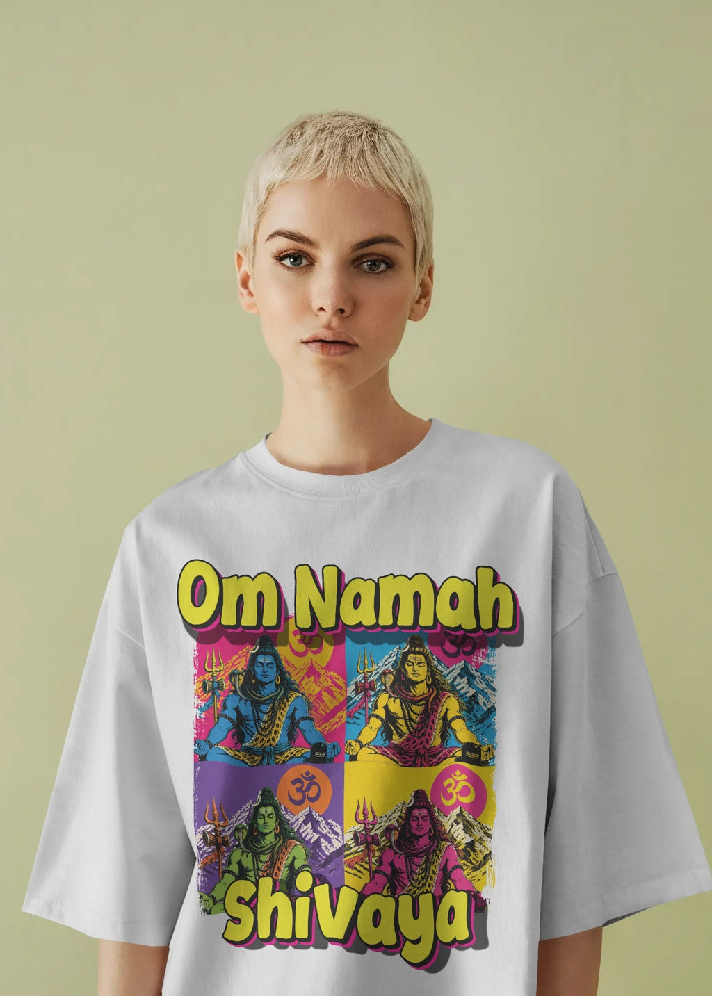 Om Namah Shivaya Pop Art Tee