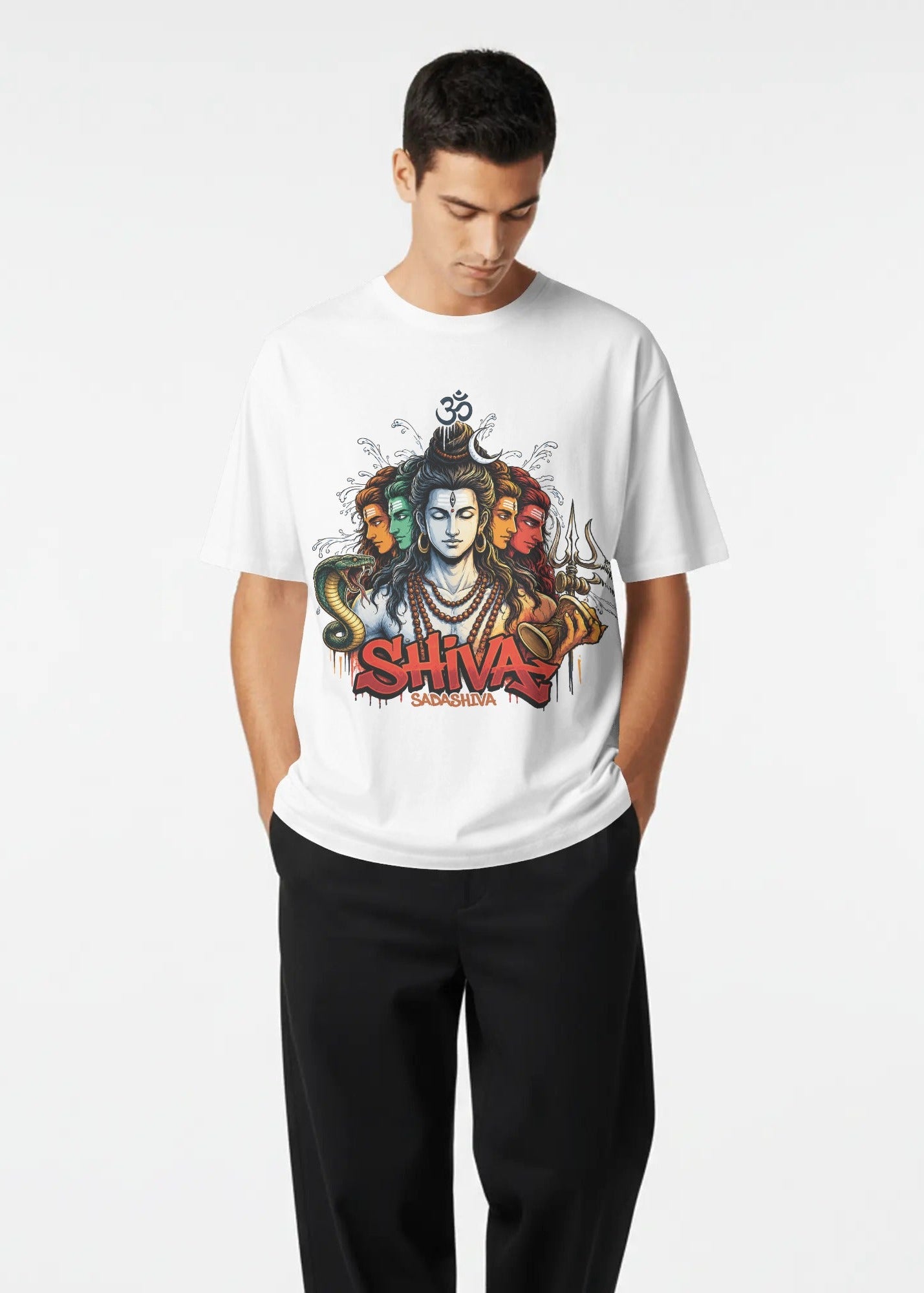 Lord Shiva Sadashiva Graffiti T-Shirt