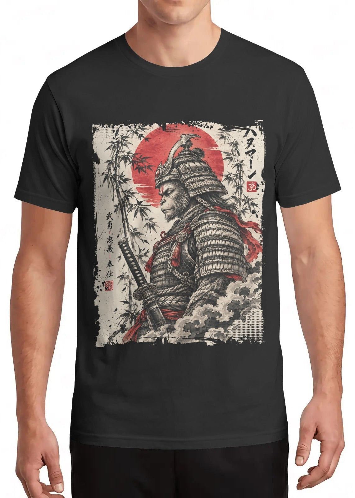 Hanuman Samurai Japanese Tattoo T-Shirt