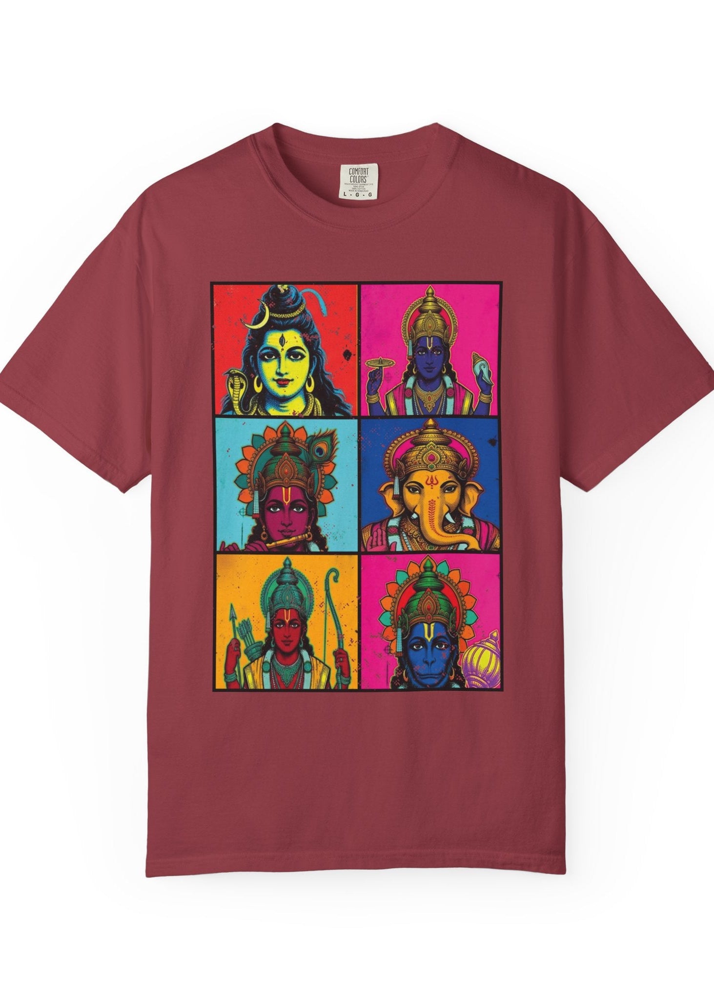 Pop Art Hindu Gods T-Shirt – Krishna, Shiva, Ganesha & More