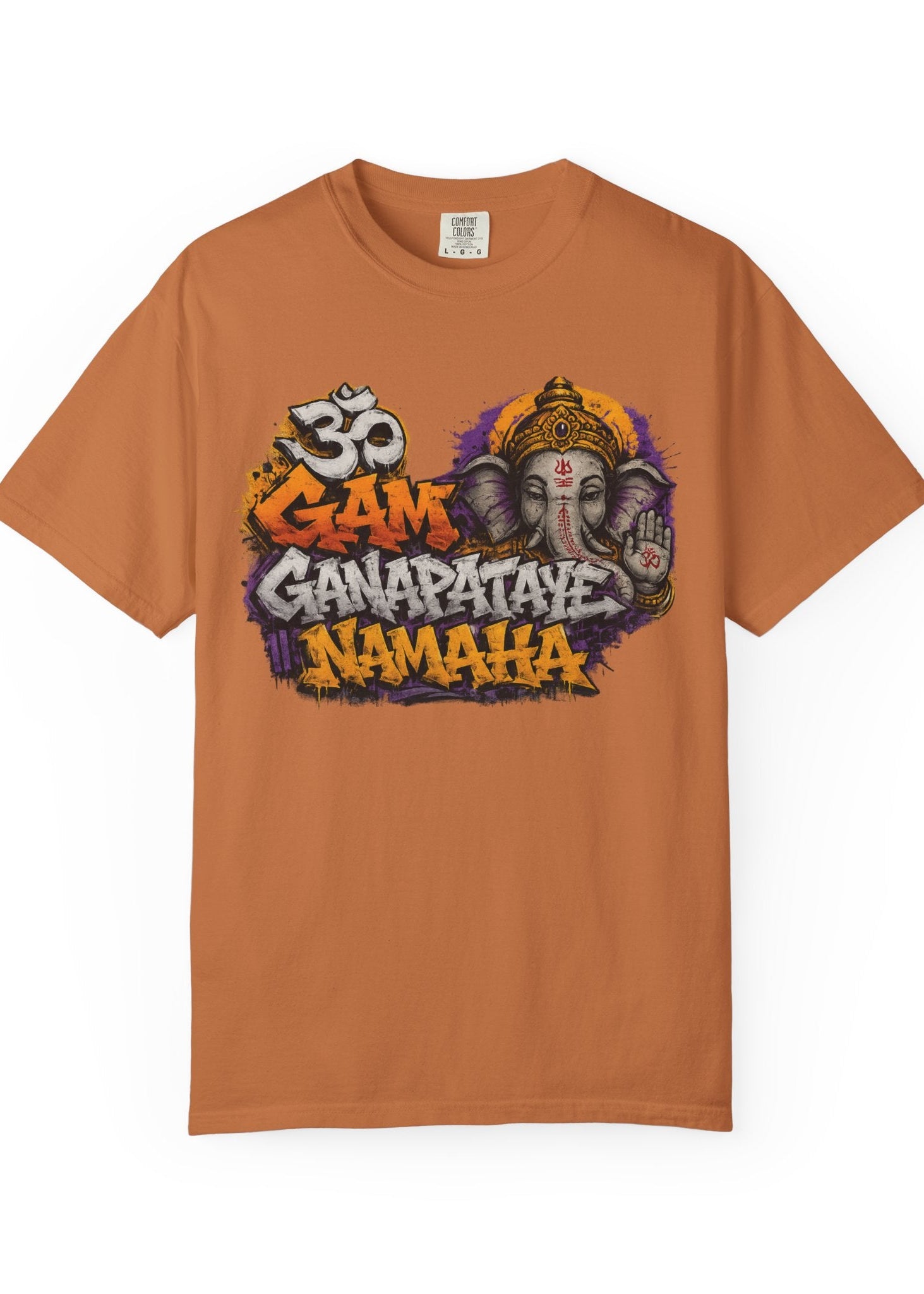 Om Gam Ganapataye Namaha Graffiti Ganesha Tee