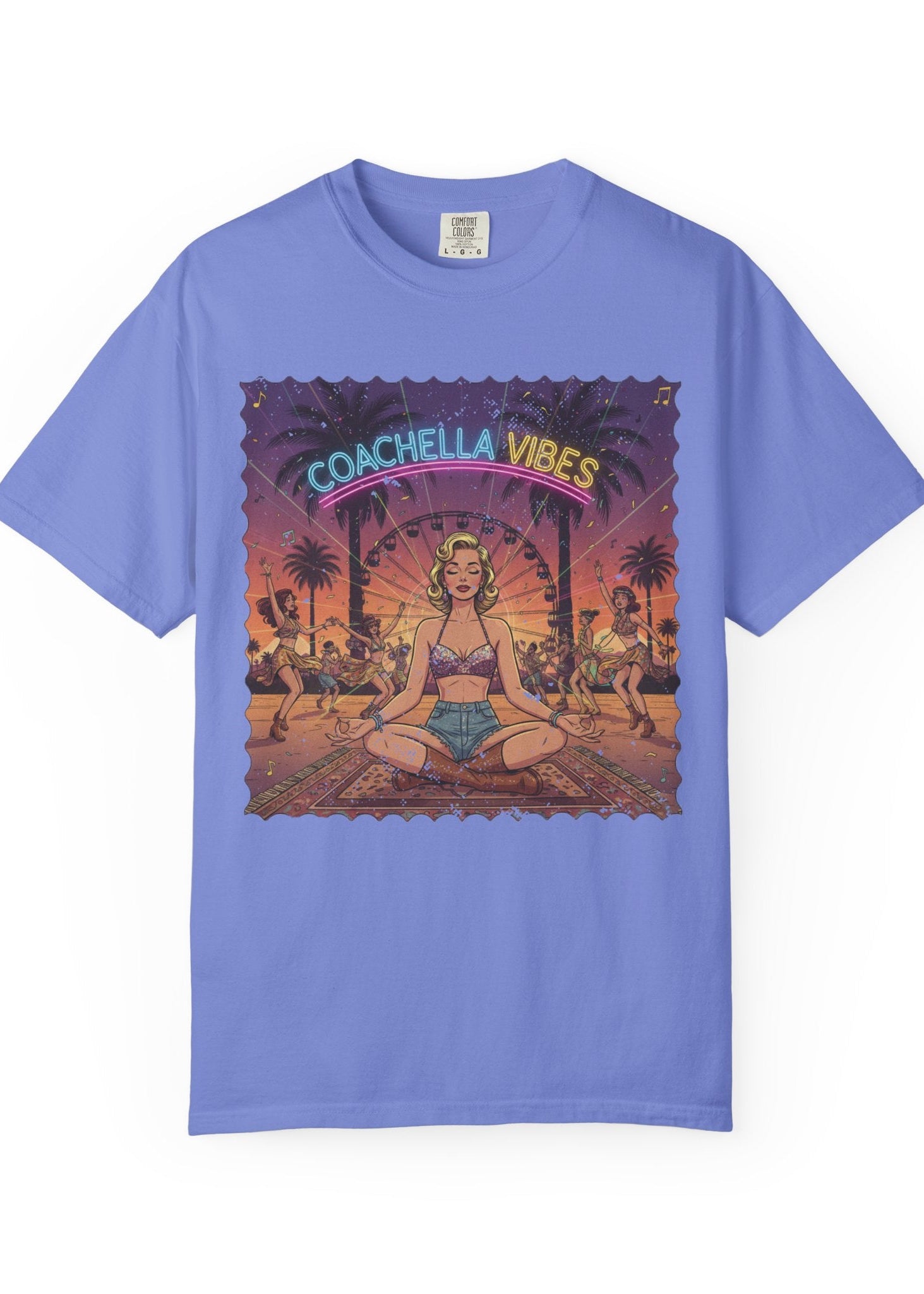 Pinup Meditation Coachella Tee