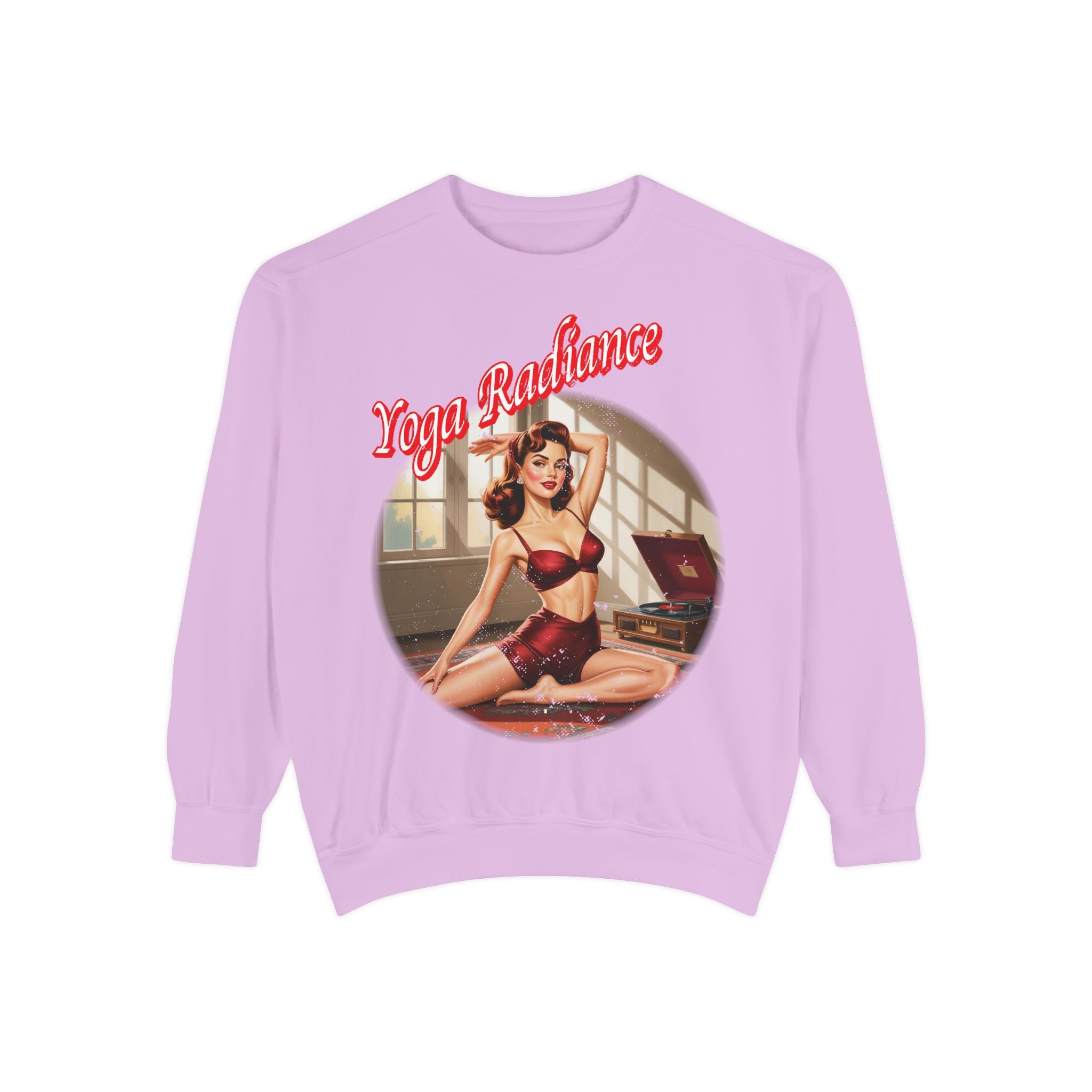 Yoga Radiance Vintage Pin-Up Sweatshirt