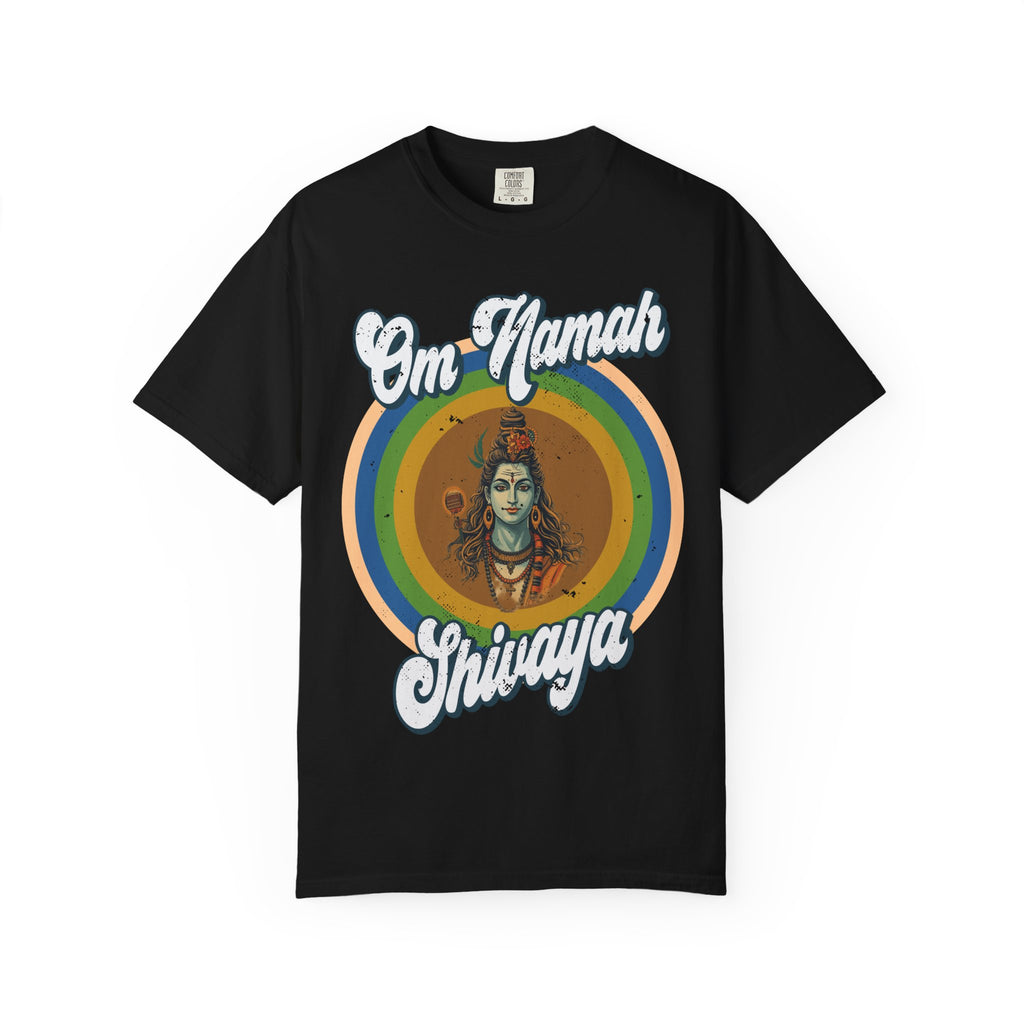 Lord Shiva Retro T-Shirt – Om Namah Shivaya Mantra Spiritual Tee