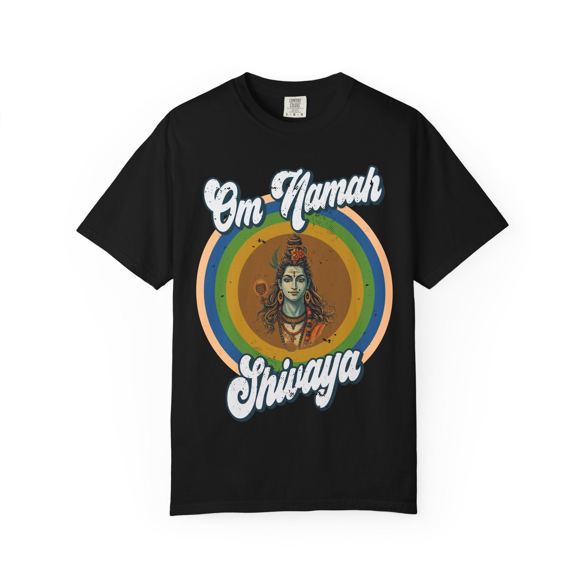Lord Shiva Retro T-Shirt – Om Namah Shivaya Mantra Spiritual Tee