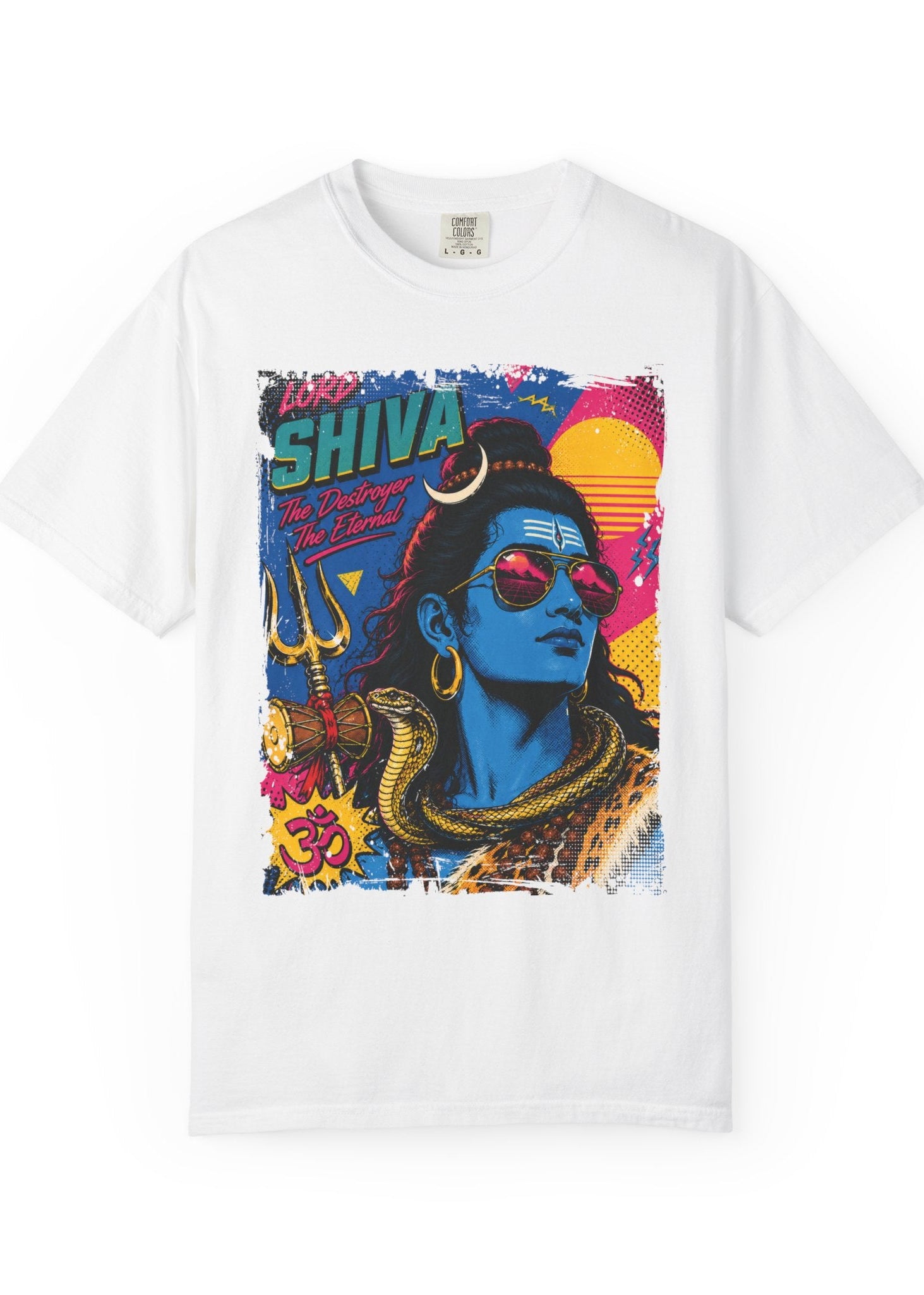 Retro Lord Shiva Pop Art T-Shirt