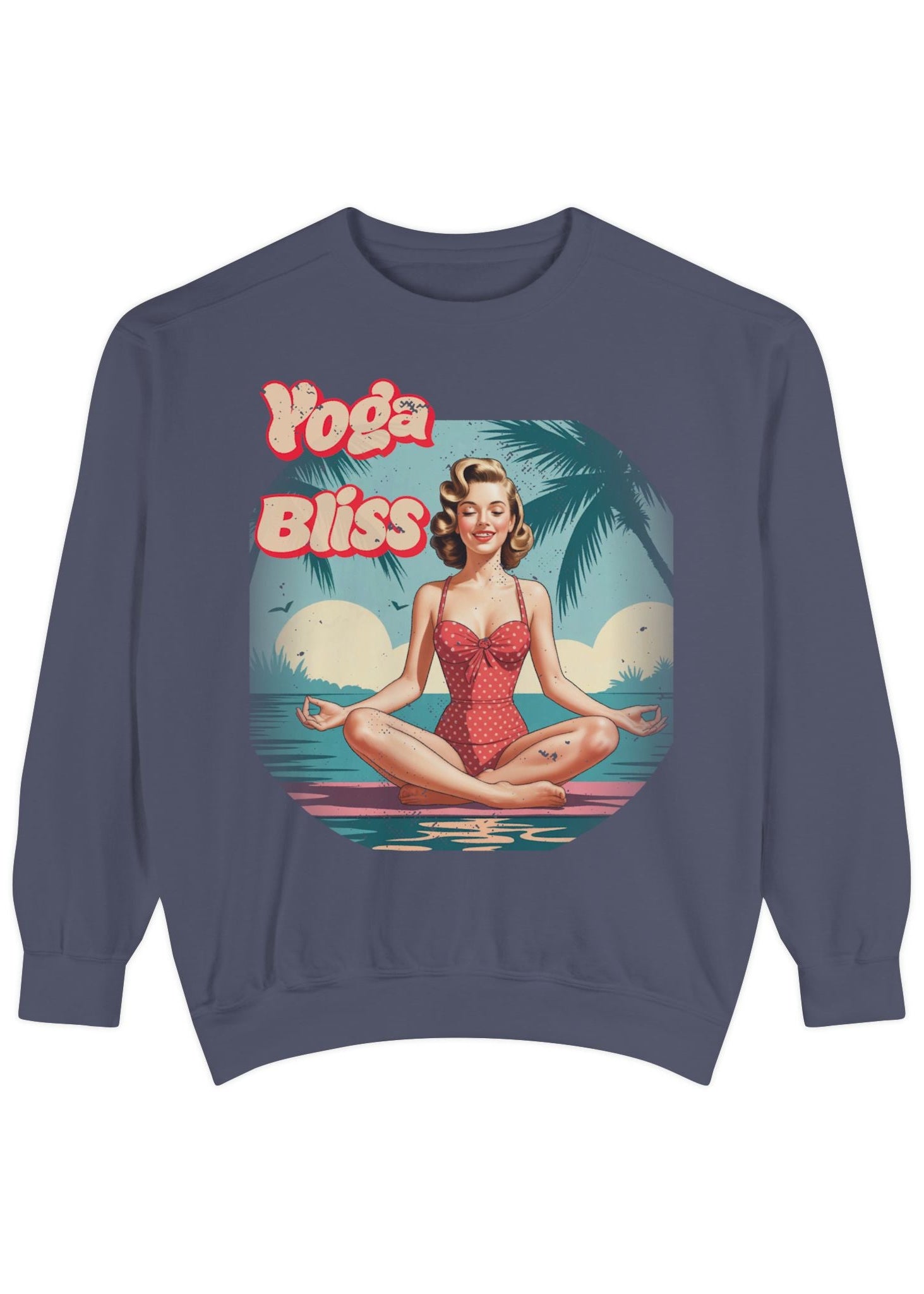 Yoga Bliss Vintage Pin-Up Sweatshirt